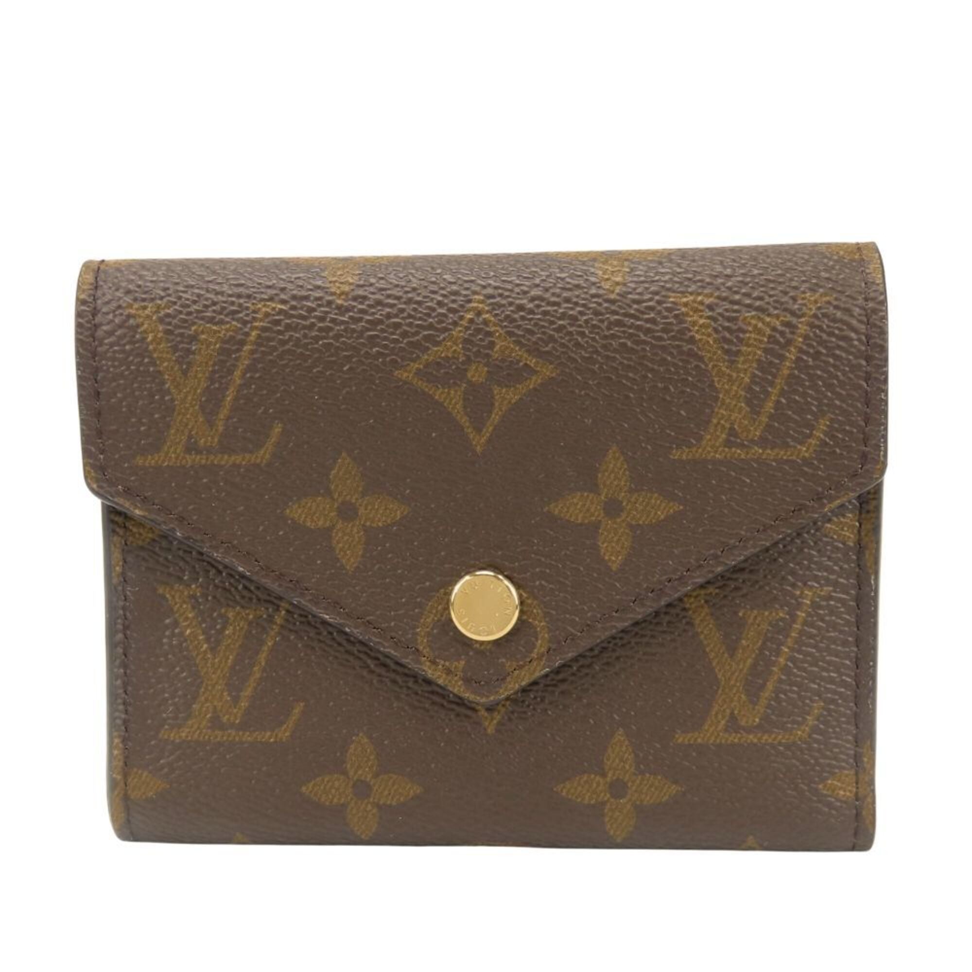 Louis Vuitton Brown Monogram Wallet (Tri-Fold) (Pre-Owned)
