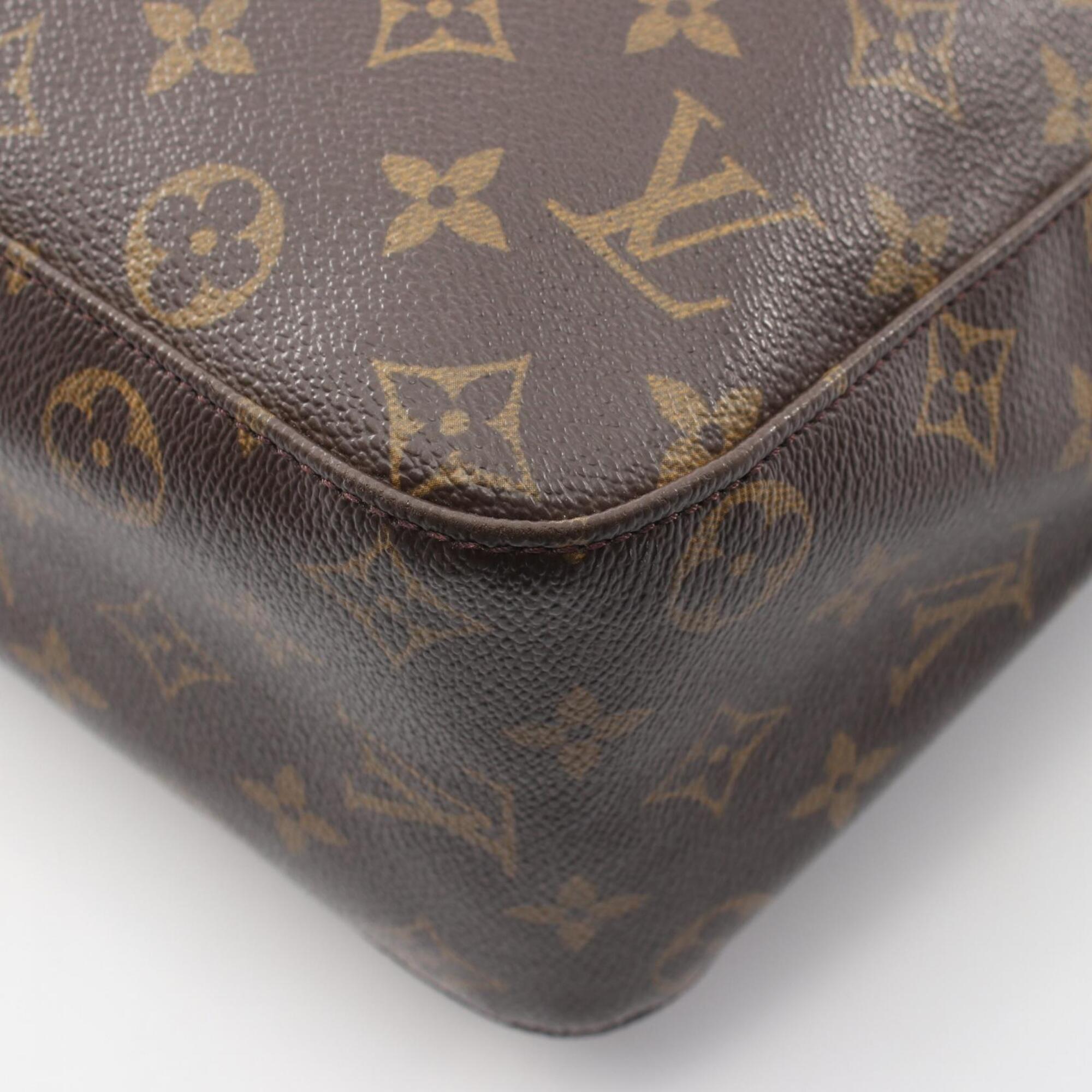 Louis Vuitton Brown Pvc Leather Handbag Shoulder Bag (Pre-Owned)