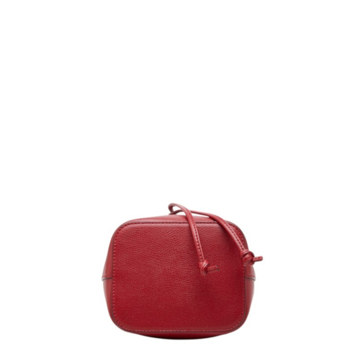 Fendi Red Color Leather Handbag Shoulder Bag (Pre-Owned)