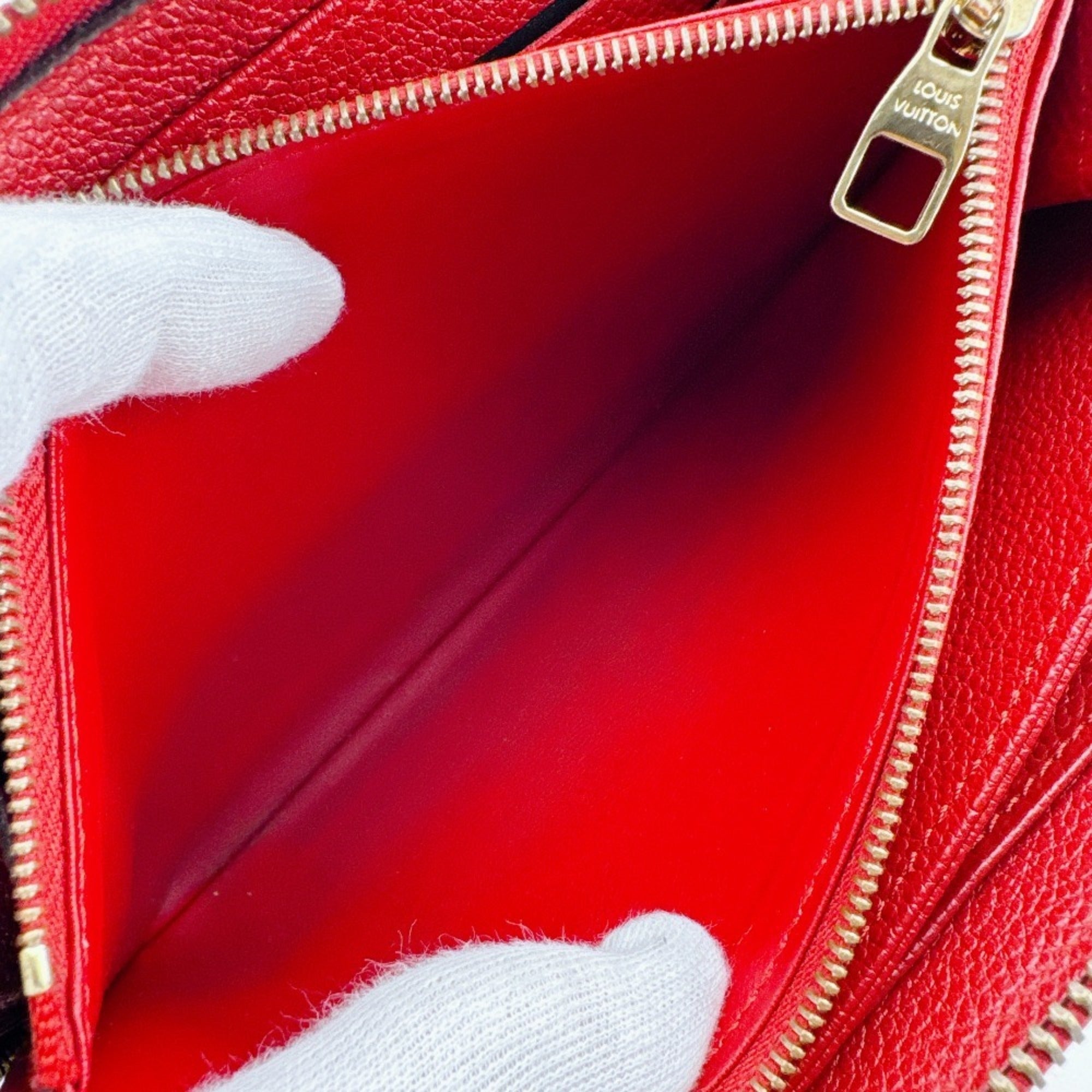 Louis Vuitton Red Color Monogram Empreinte (Pre-Owned)