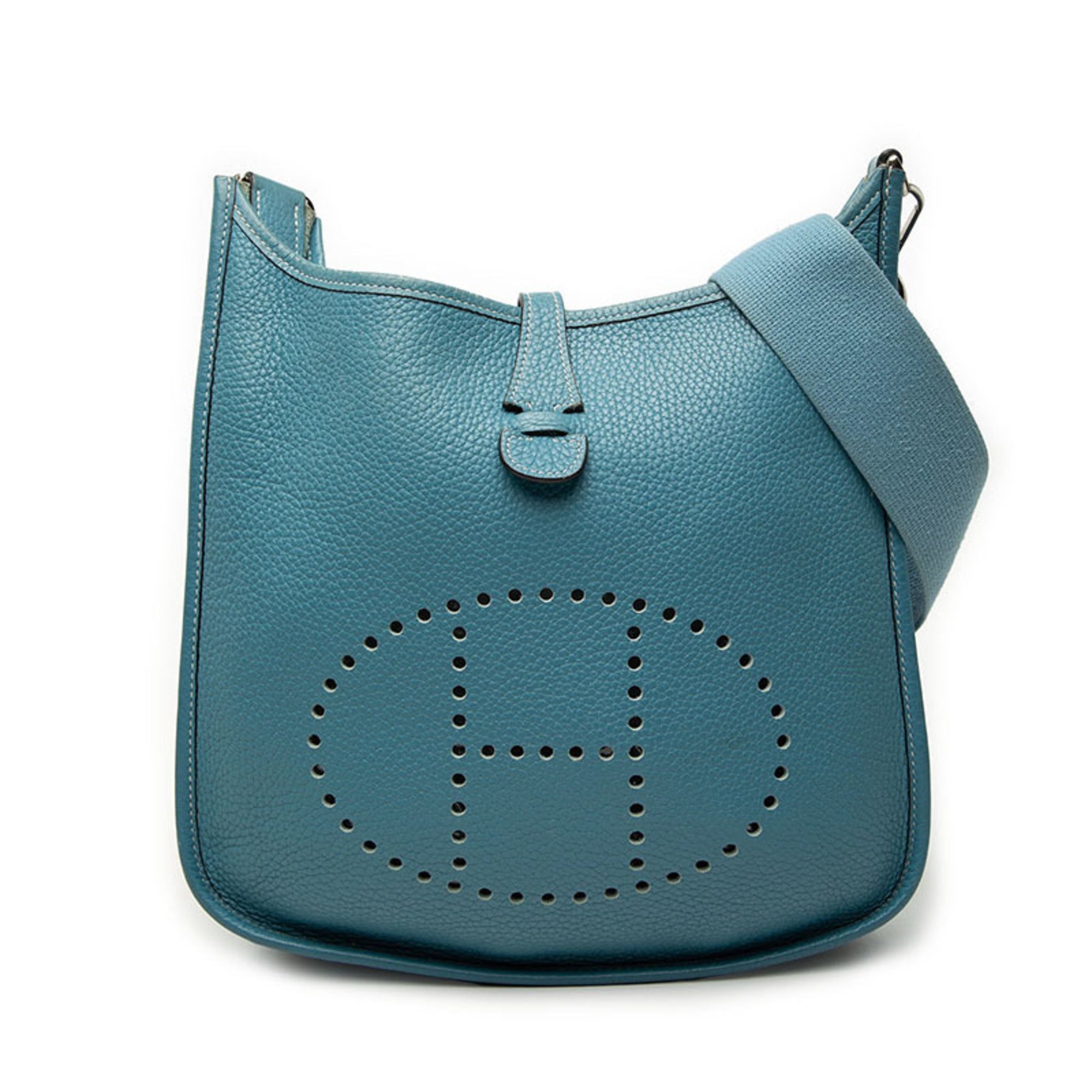 Hermes Taurillon Clemence Leather Shoulder Bag (Pre-Owned)