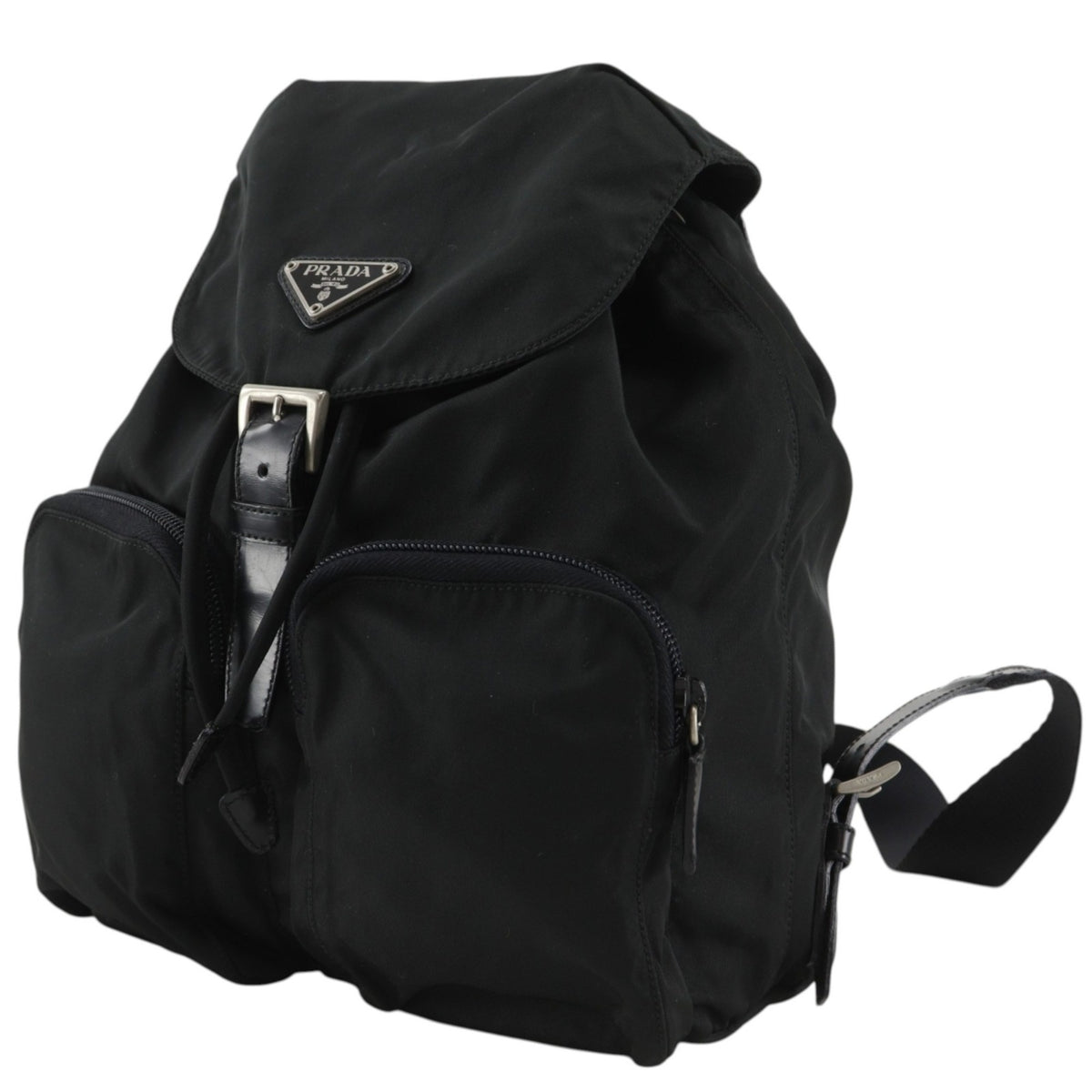Prada Black Nero Nylon Backpack (Pre-Owned)