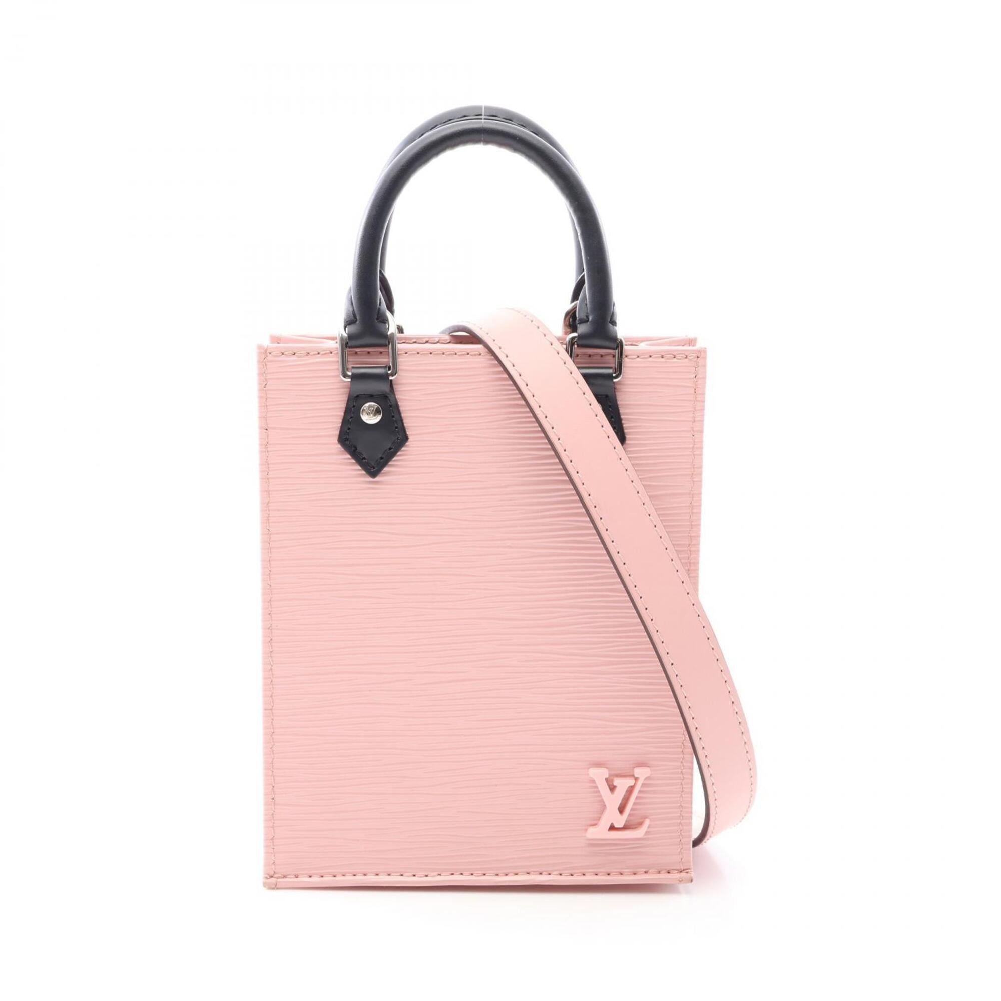 Louis Vuitton Black Pink Rose Ballerine Epi Leather Handbag (Pre-Owned)