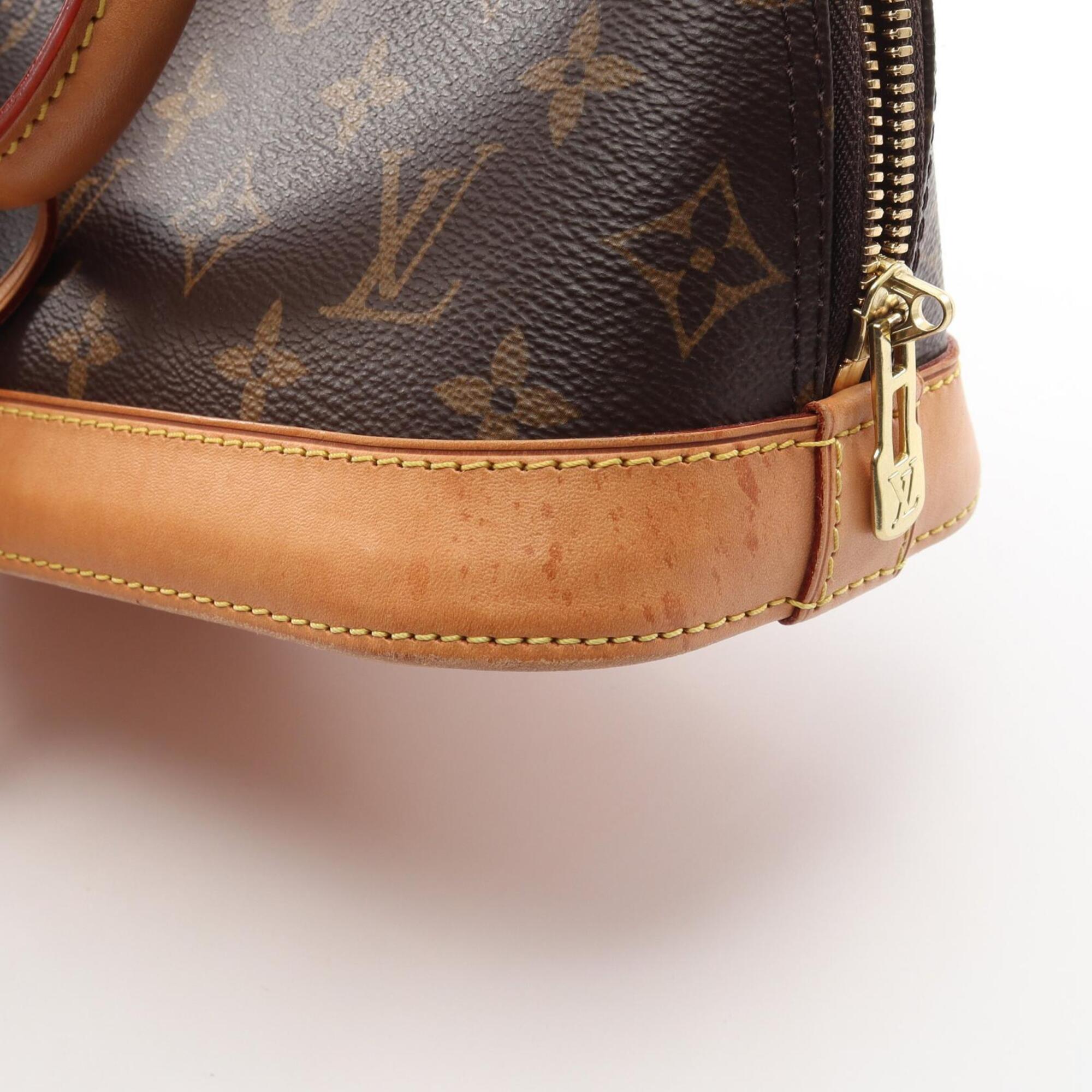 Louis Vuitton Brown Coated Canvas Leather Handbag (Pre-Owned)