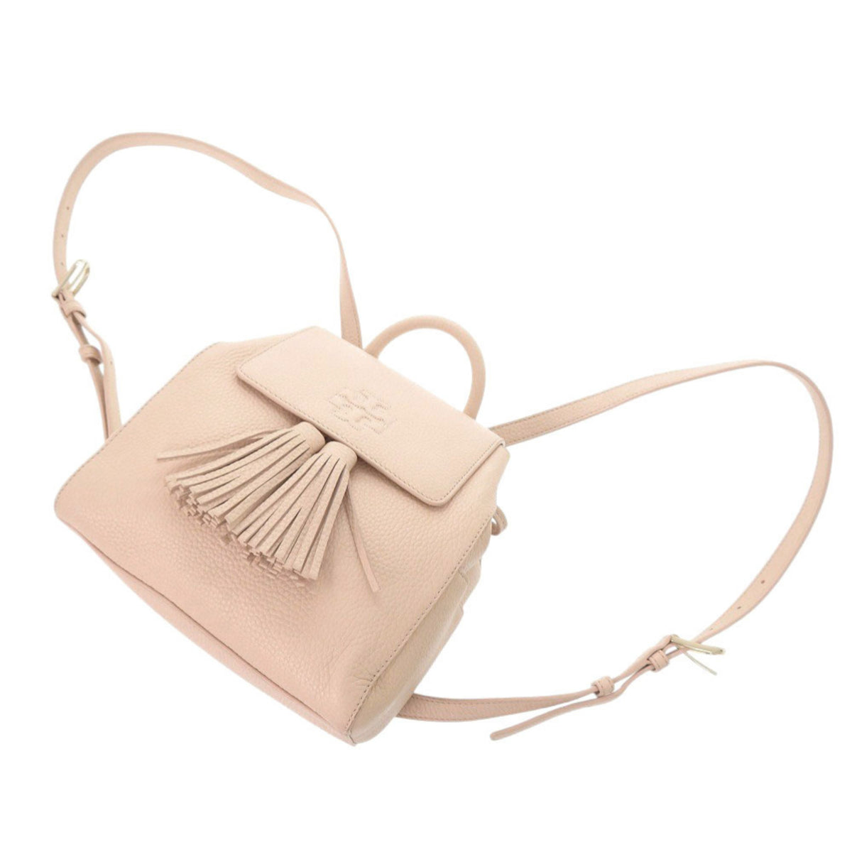 Tory Burch Pink Leather Backpack (Pre-Owned)