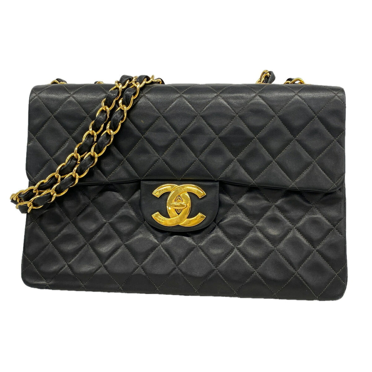 Chanel Black Leather Shoulder Bag (Pre-Owned)