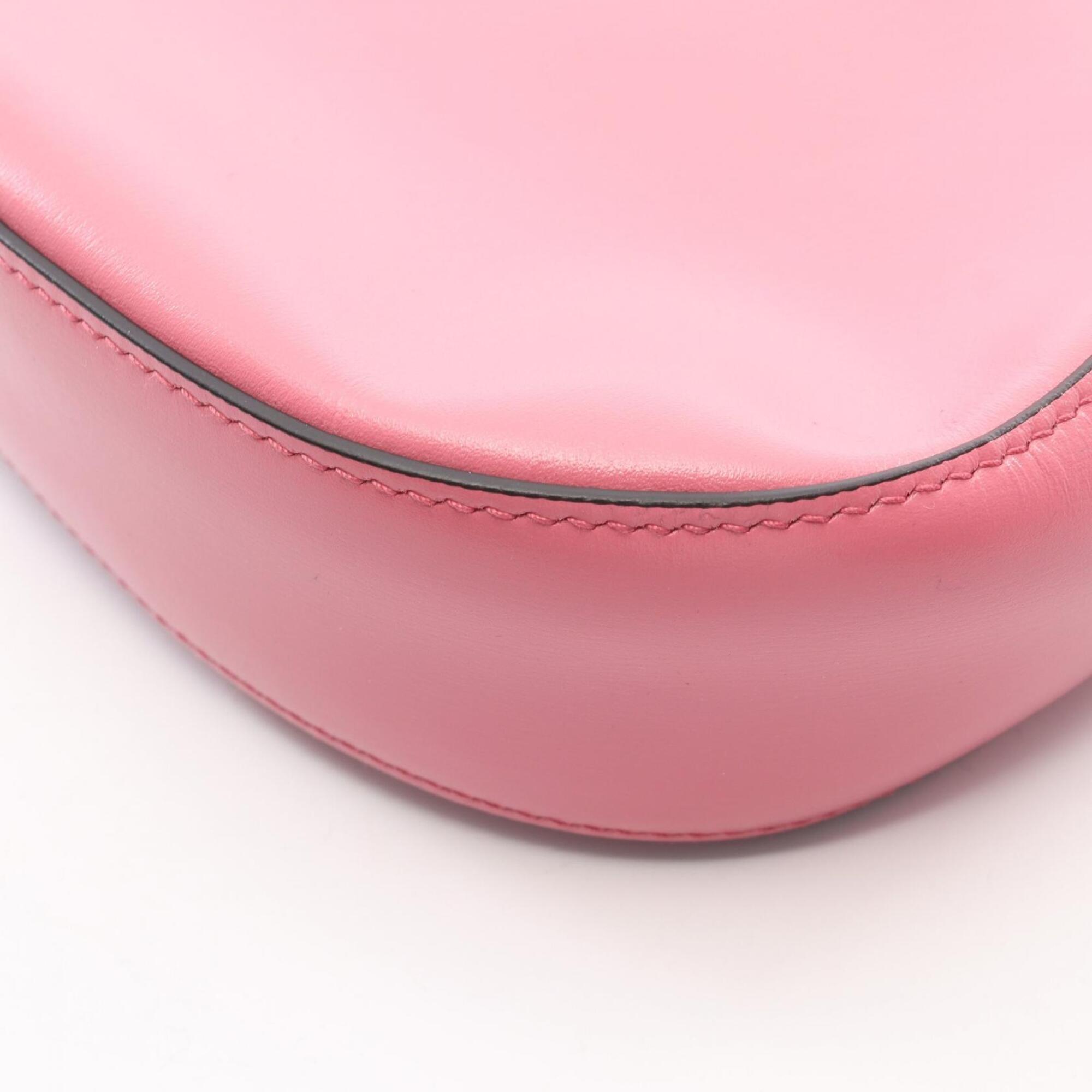 Prada Pink Leather Handbag Shoulder Bag (Pre-Owned)