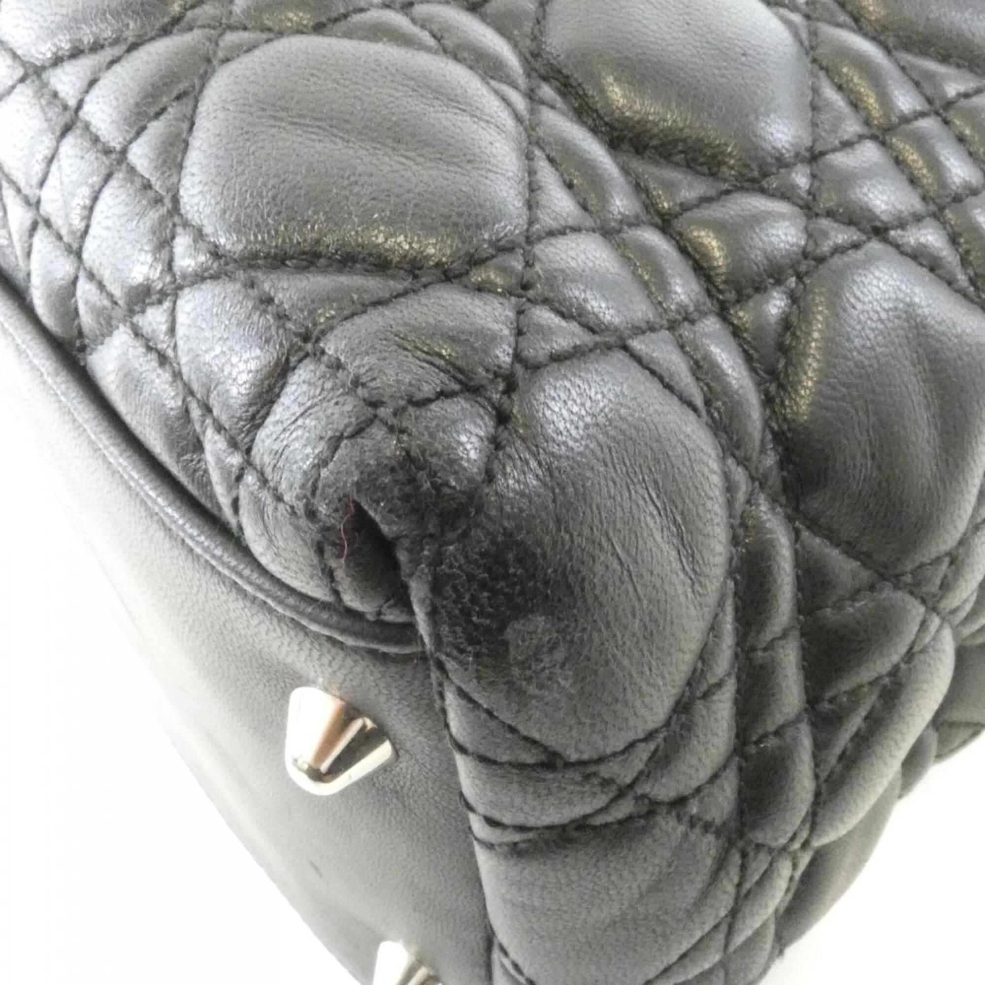 Christian Dior Black Leather Handbag (Pre-Owned)