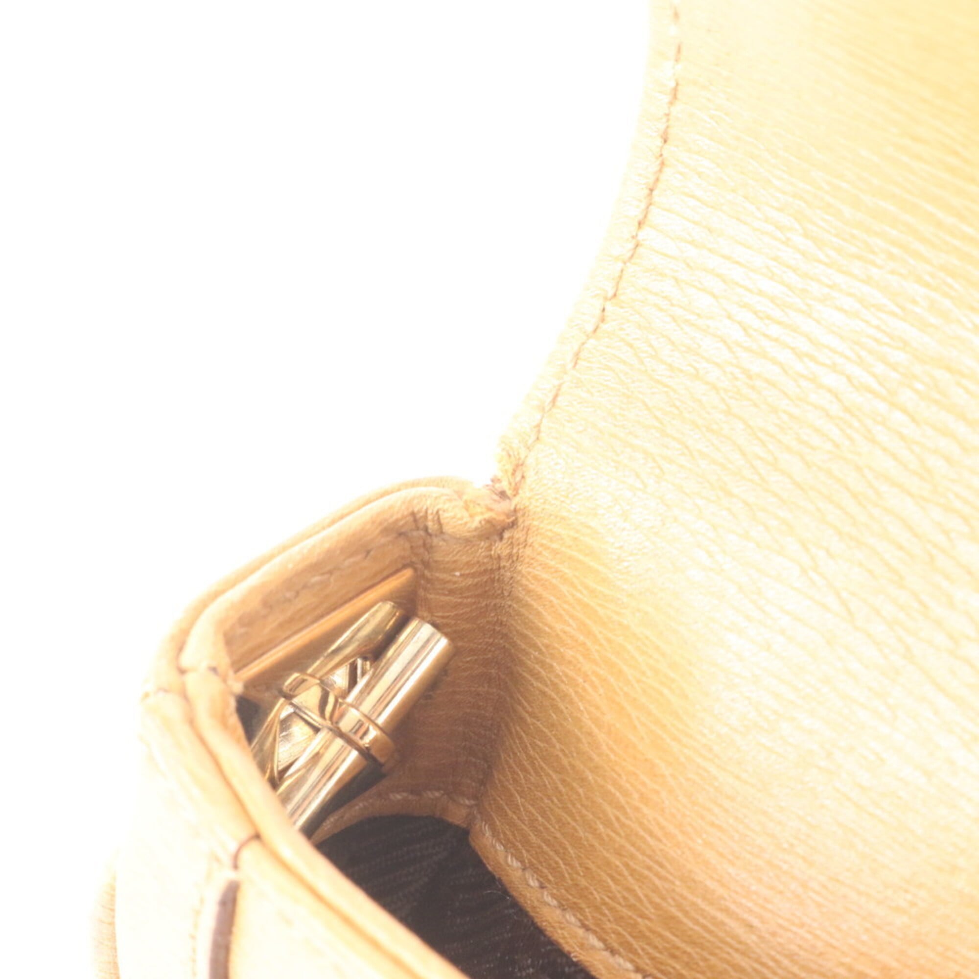 Gucci Brown Leather Crossbody Bag Handbag Shoulder Bag Tote Bag (Pre-Owned)