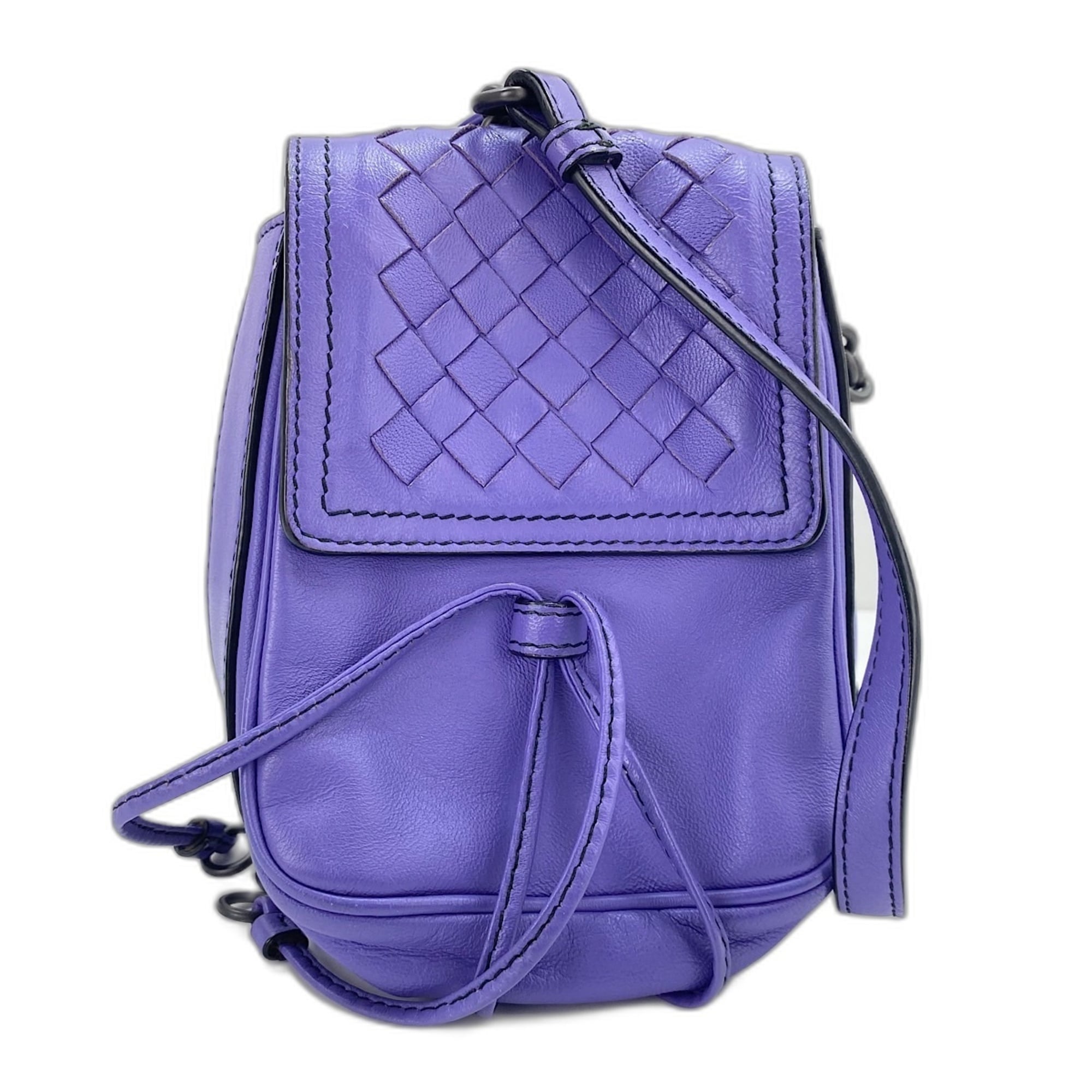 Bottega Veneta Purple Shoulder Bag (Pre-Owned)