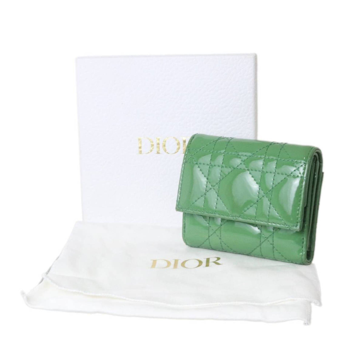 Christian Dior Green Wallet (Tri-Fold) (Pre-Owned)