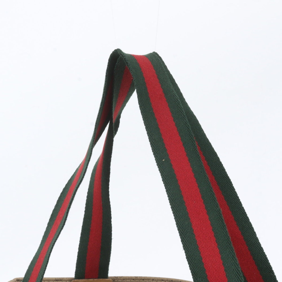 Gucci Brown Leather Coated Canvas Shoulder Bag Tote Bag (Pre-Owned)