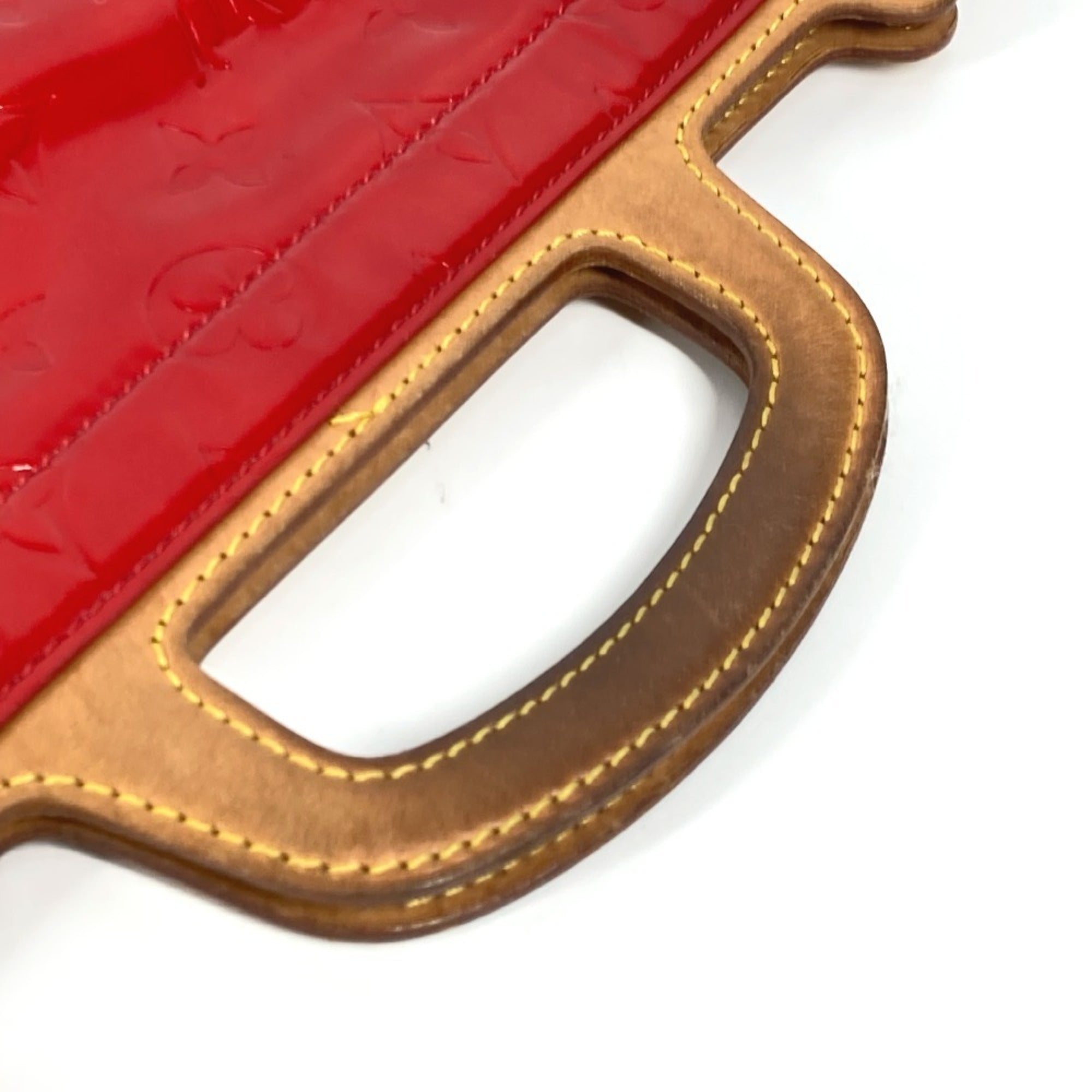 Louis Vuitton Monogram Vernis Red Color Monogram Vernis Handbag (Pre-Owned)