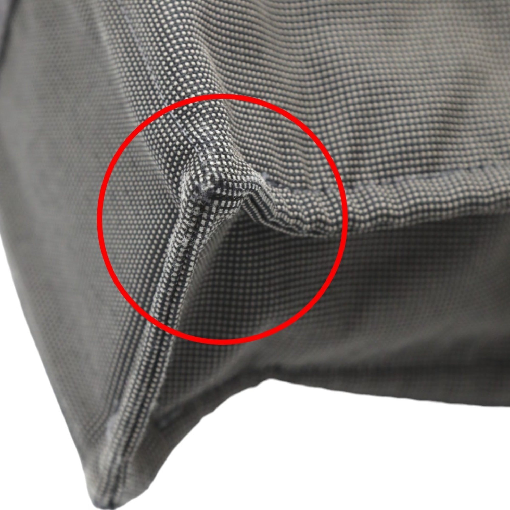 Hermes Her Line Gray Canvas Tote Bag (Pre-Owned)