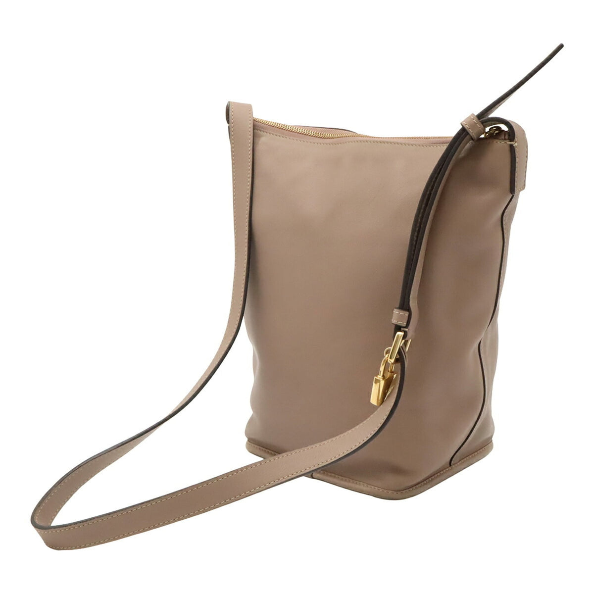 Loewe Pink Beige Leather Shoulder Bag (Pre-Owned)