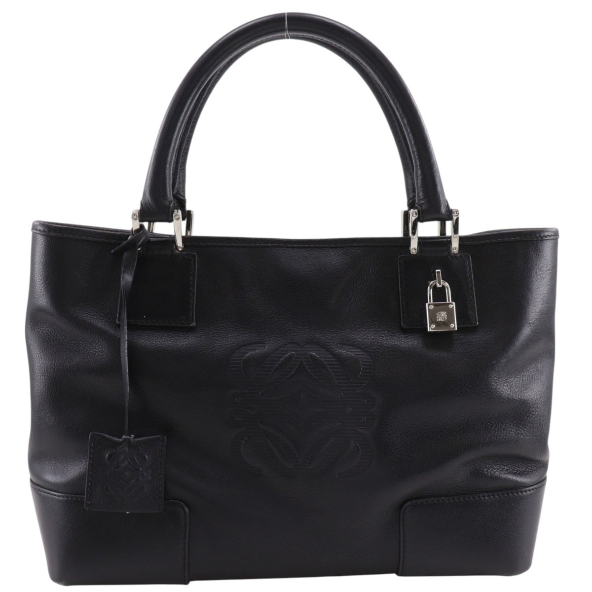 Loewe Amazona Black Leather Handbag (Pre-Owned)