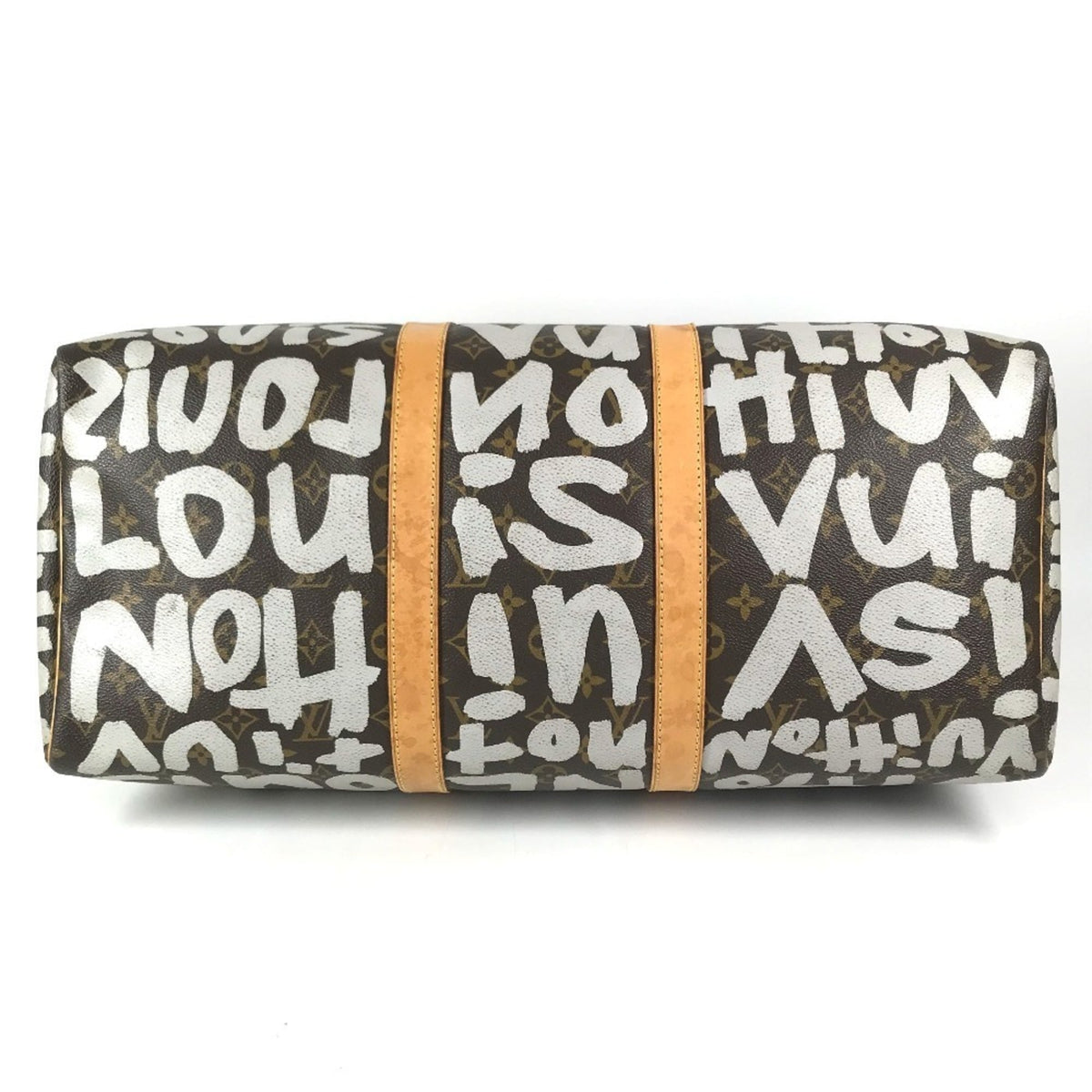 Louis Vuitton Brown Monogram White Monogram Boston Bag (Pre-Owned)
