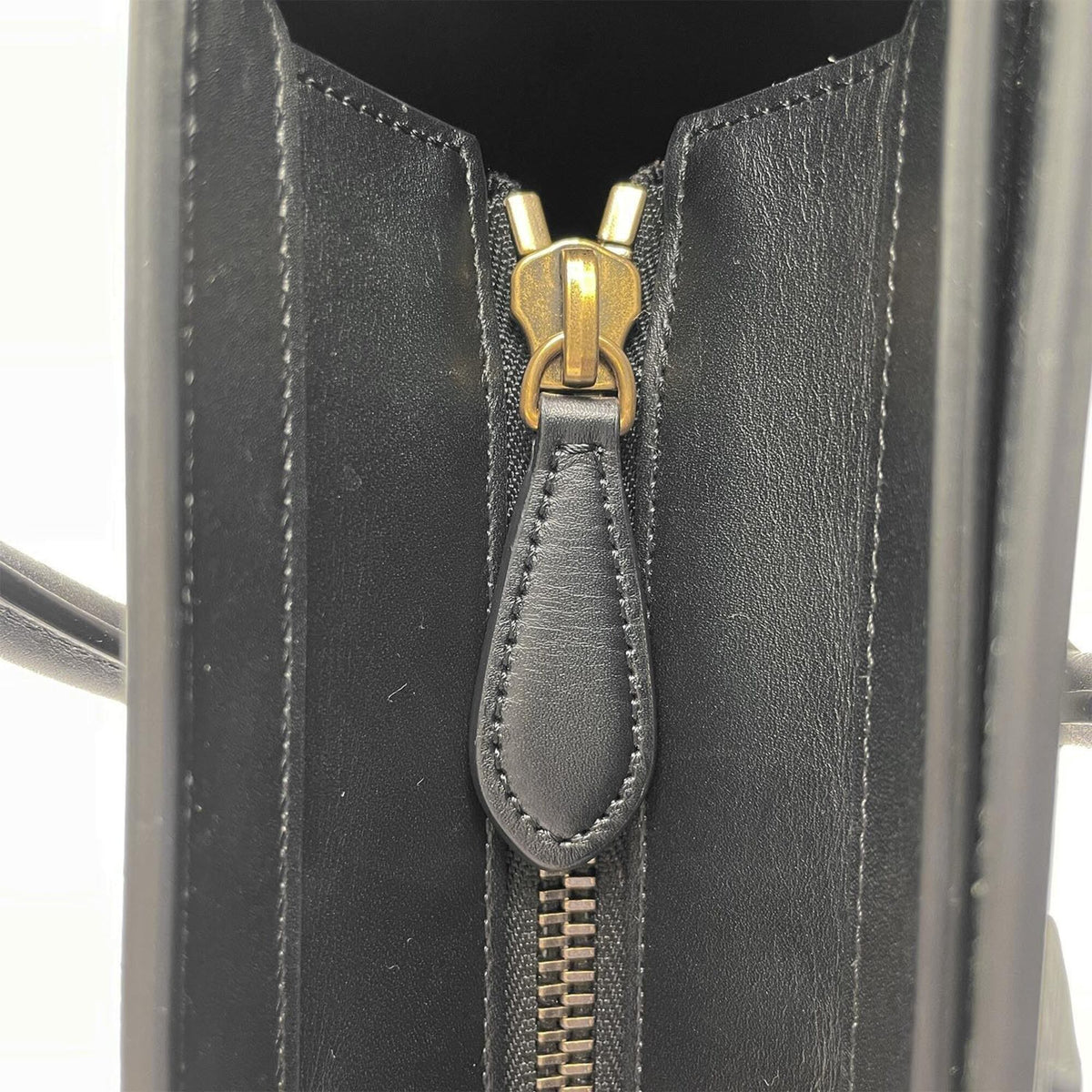Celine Beige Black Green Leather Suede Handbag (Pre-Owned)