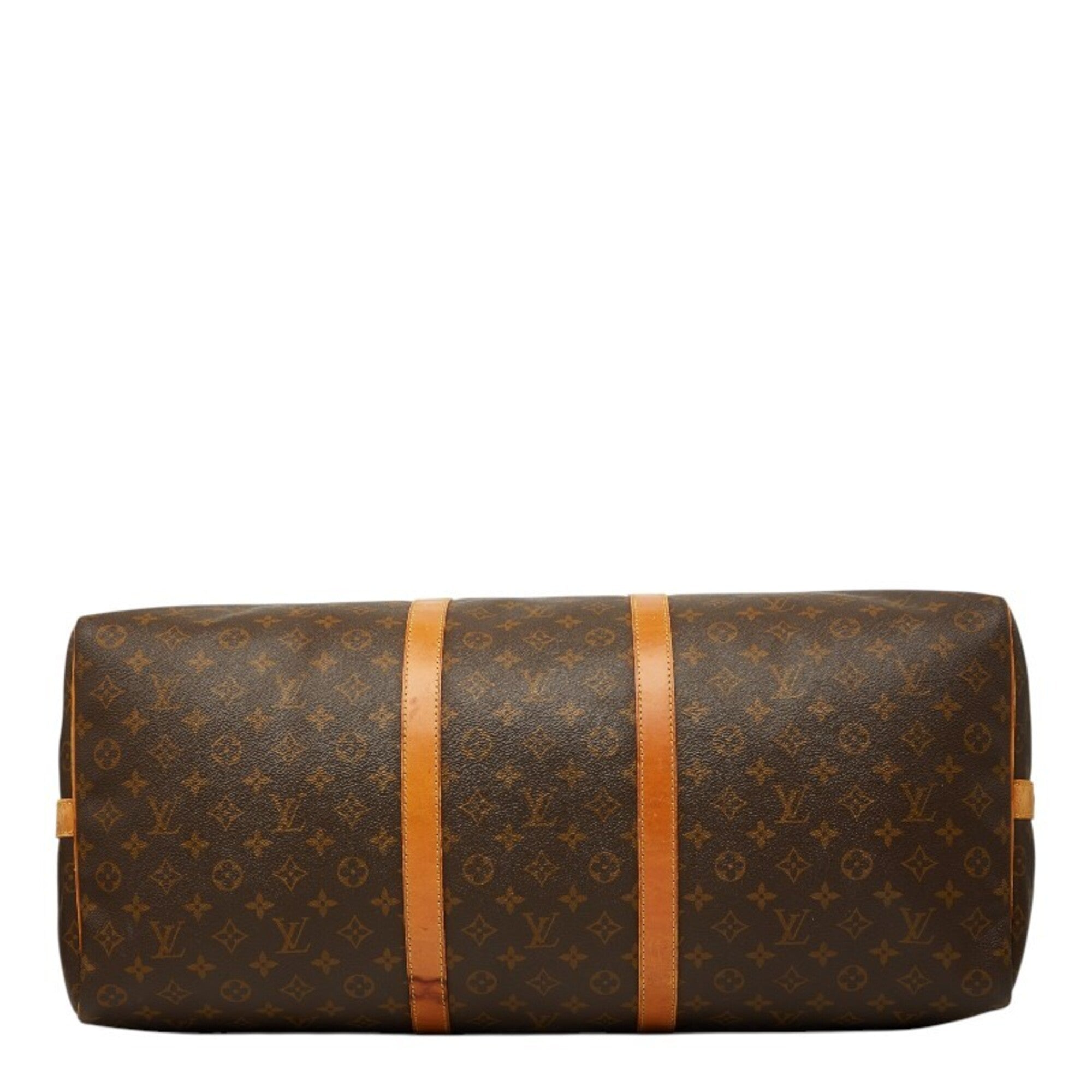 Louis Vuitton Brown Pvc Leather Boston Bag Shoulder Bag (Pre-Owned)