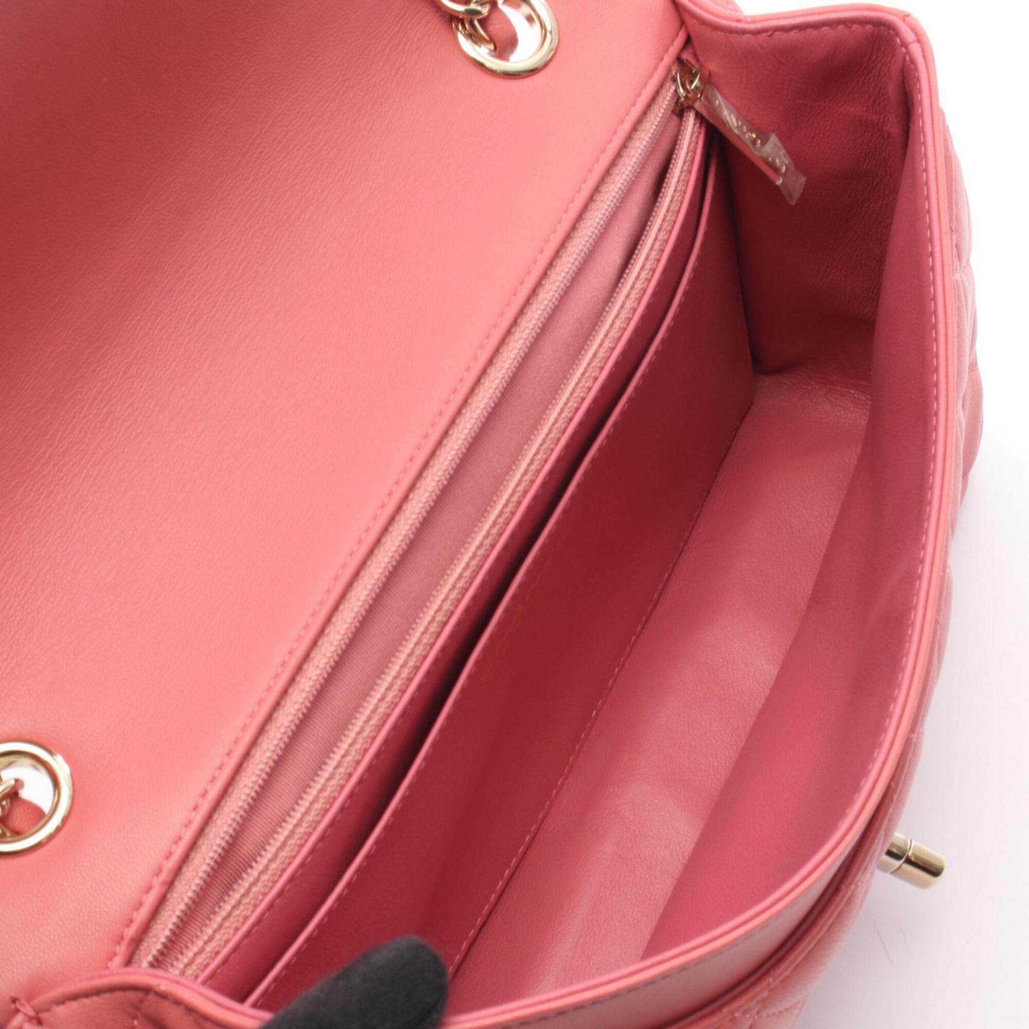 Chanel Pink Leather Handbag Shoulder Bag (Pre-Owned)