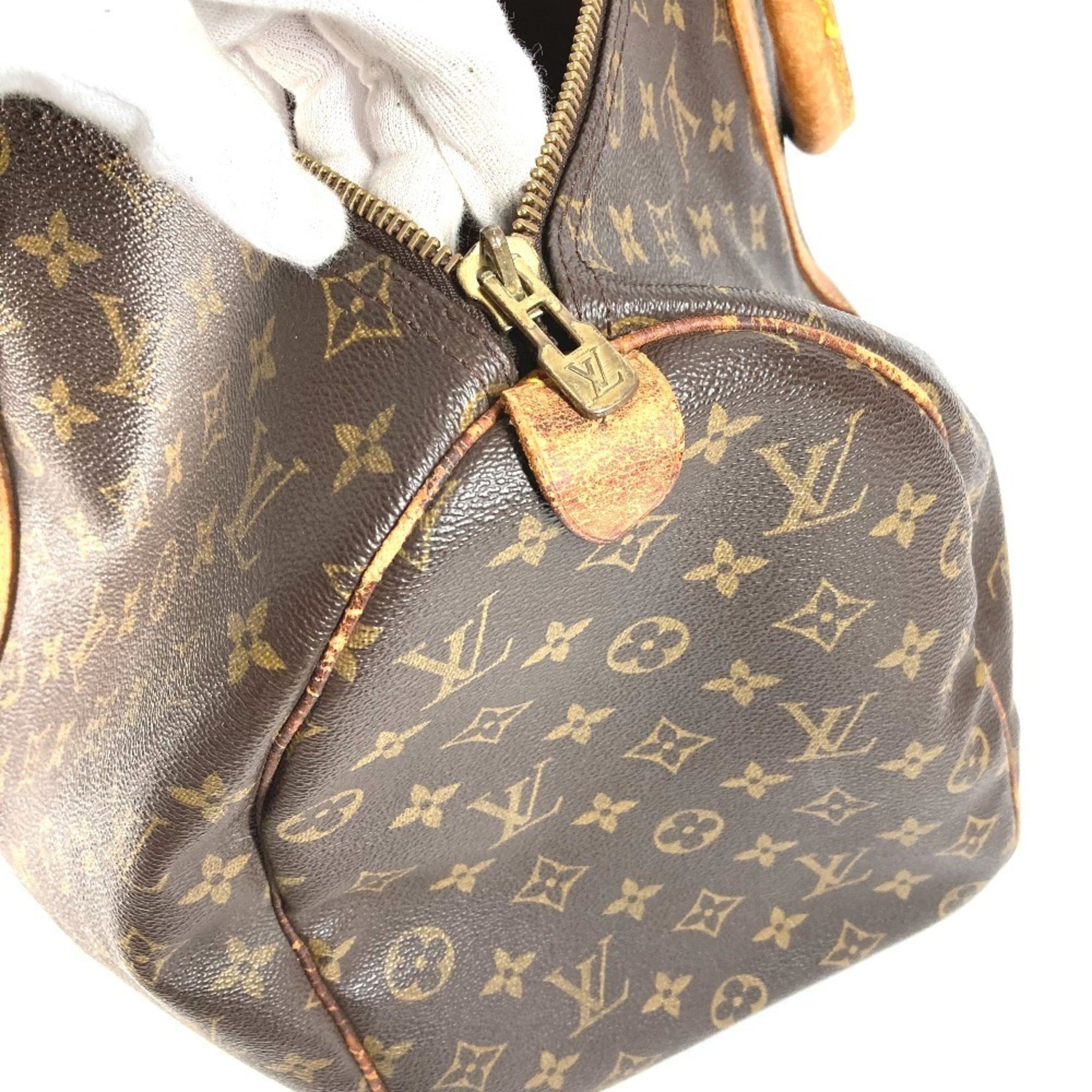 Louis Vuitton Brown Monogram Boston Bag Handbag (Pre-Owned)