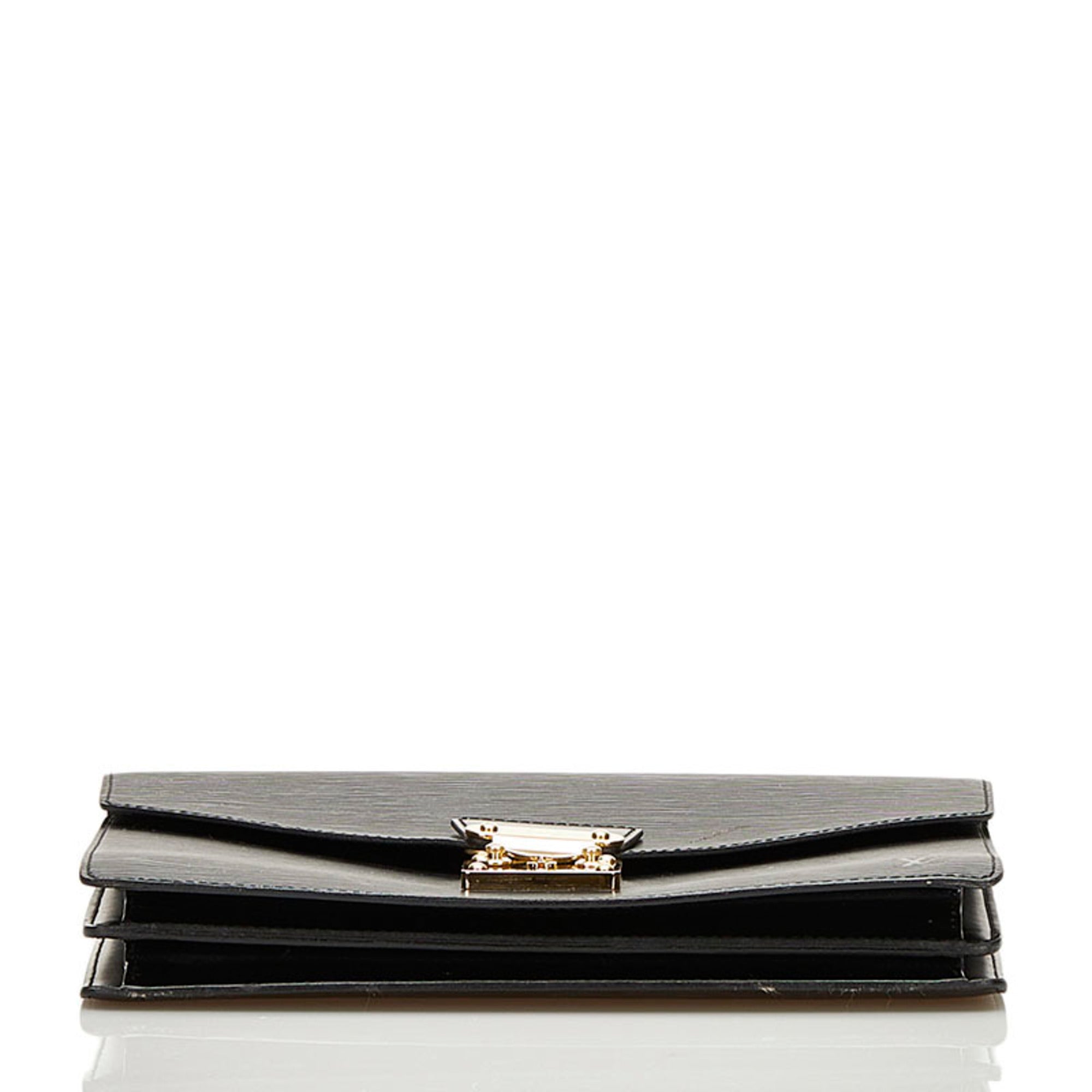 Louis Vuitton Black Noir Leather Handbag (Pre-Owned)