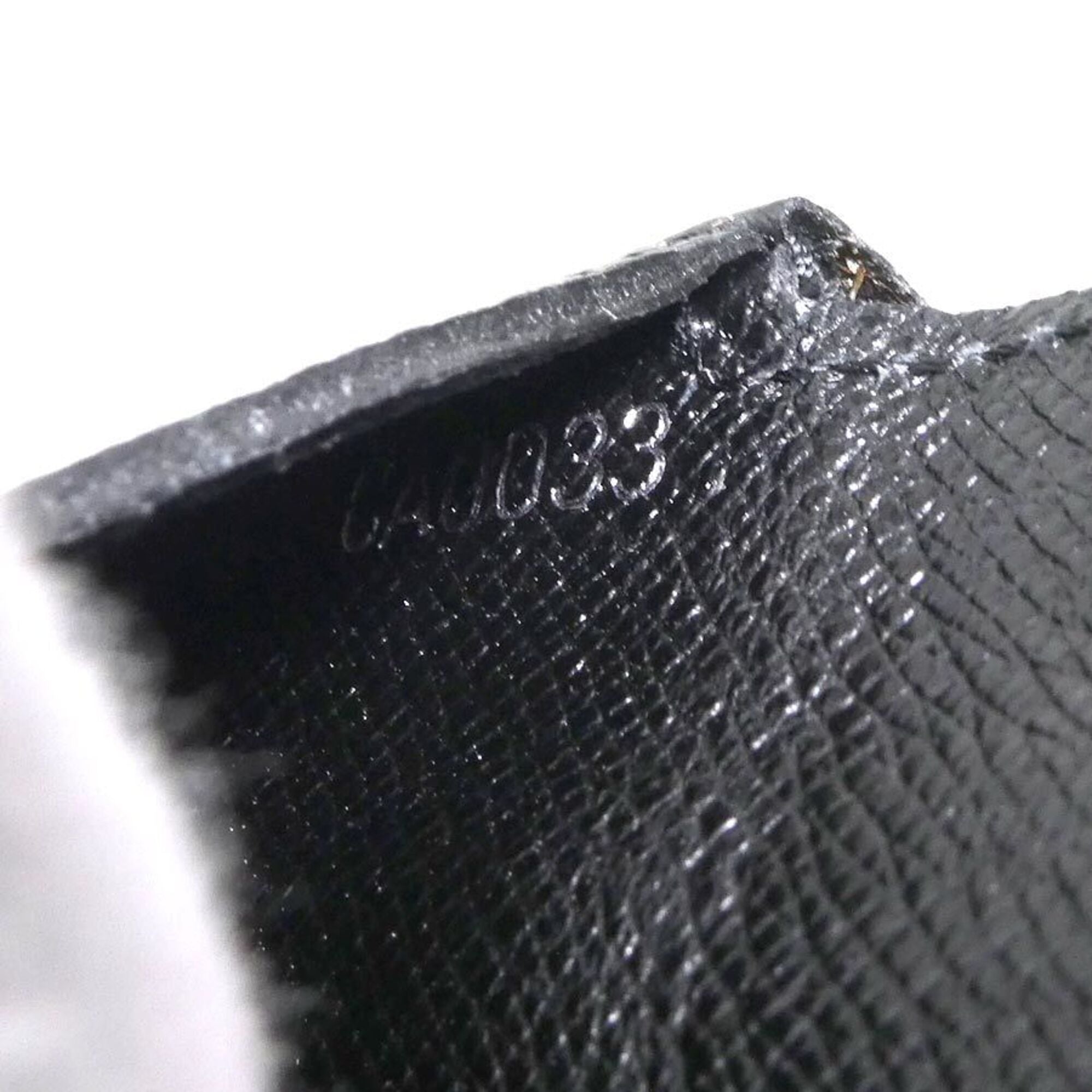 Louis Vuitton Black Taiga Leather Coin Purse/Coin Case (Pre-Owned)