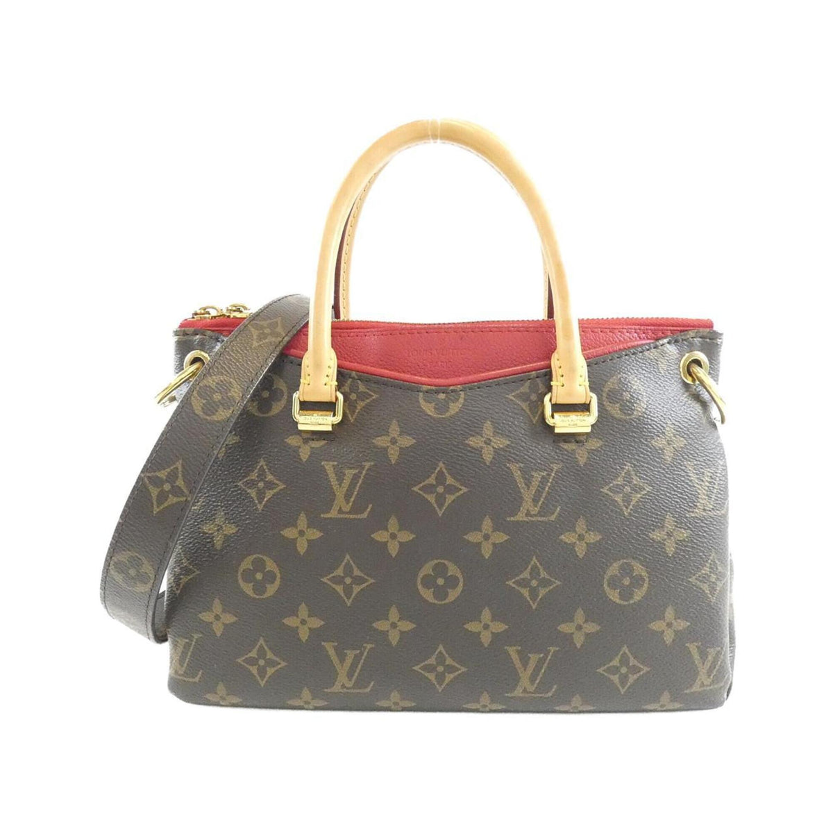 Louis Vuitton Cerise Marron Coated Canvas Handbag (Pre-Owned)
