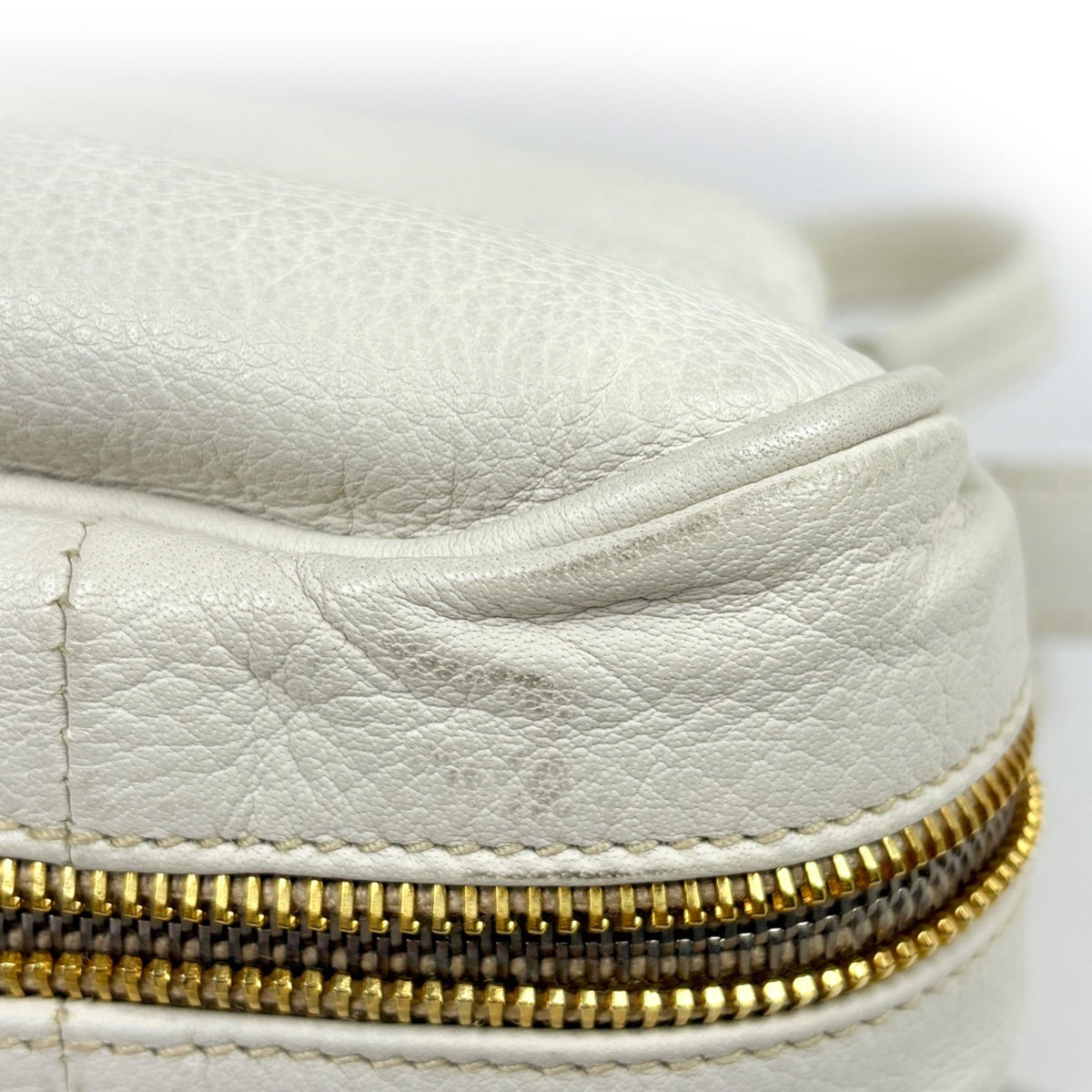 Prada White Leather Handbag (Pre-Owned)