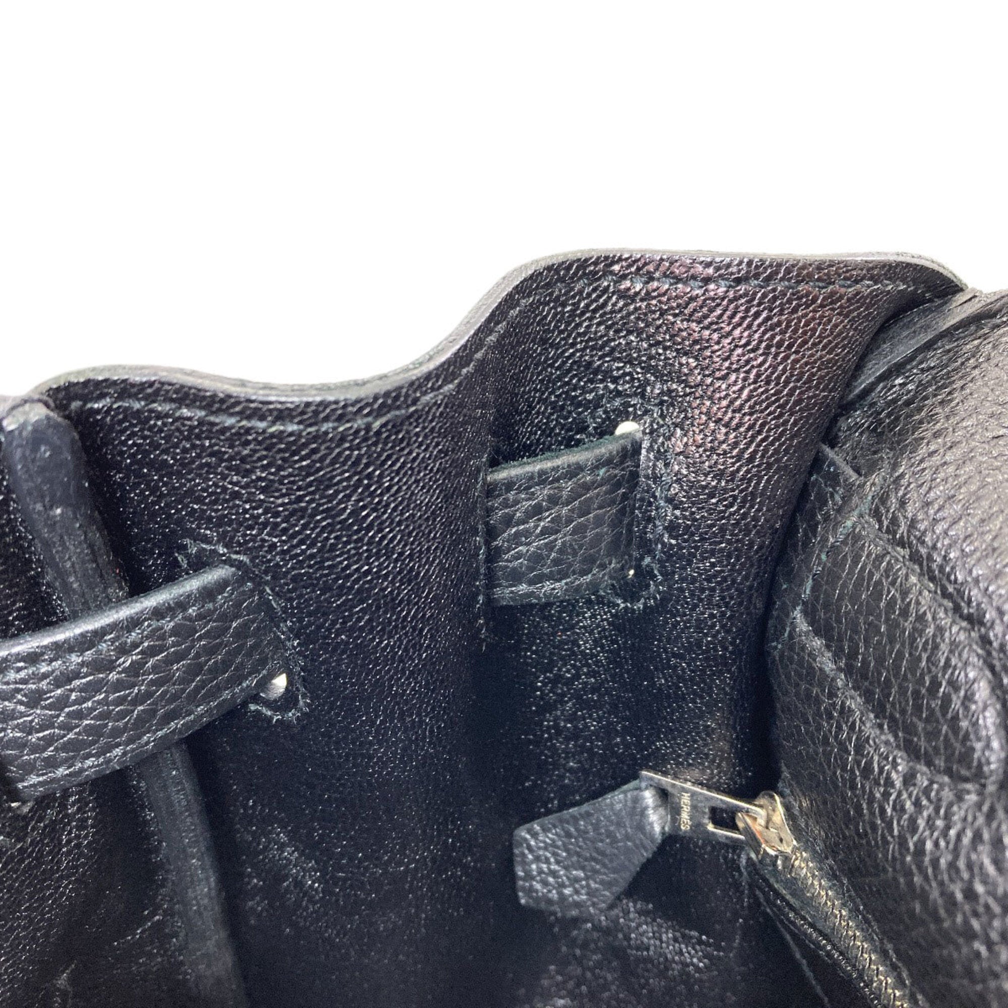 Hermes Kelly Black Togo Leather Handbag (Pre-Owned)