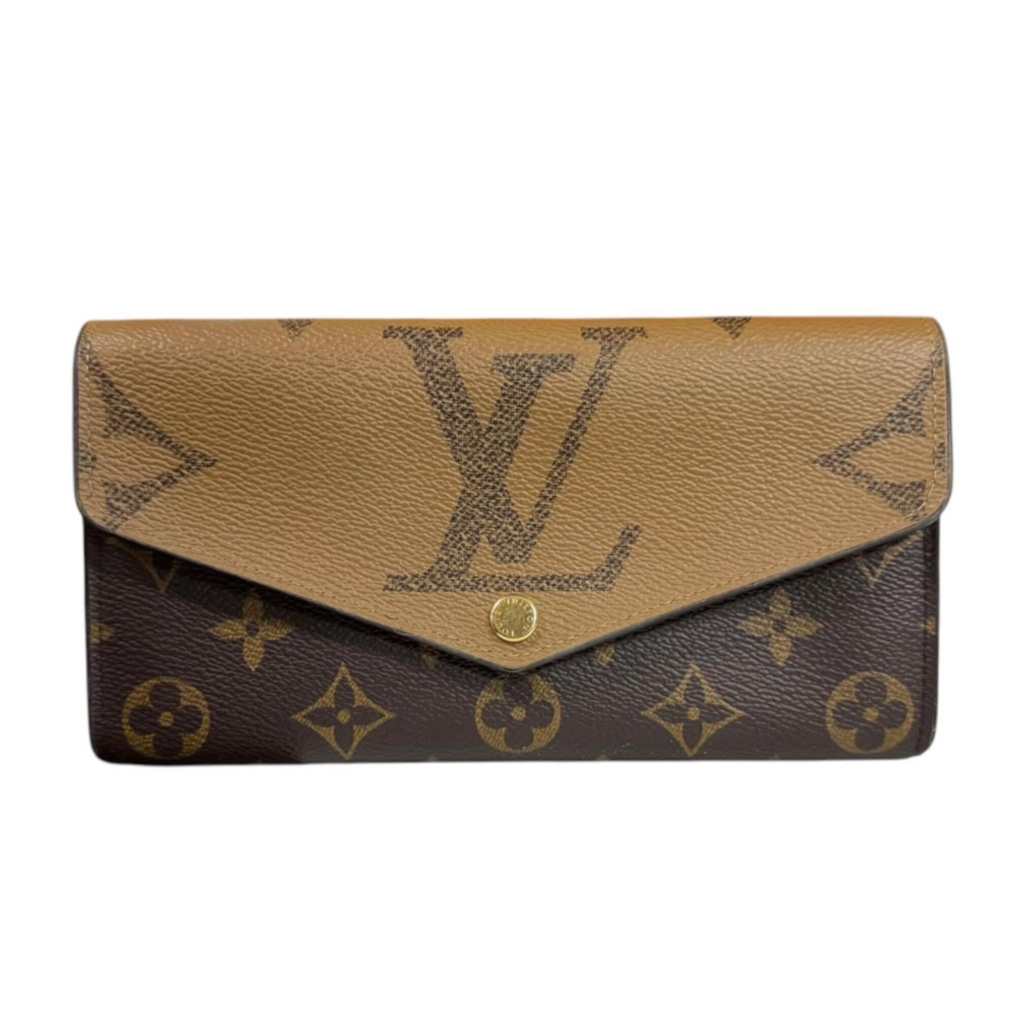 Louis Vuitton Monogram Brown Monogram Canvas Monogram Reverse Long Wallet (Bi-Fold) (Pre-Owned)