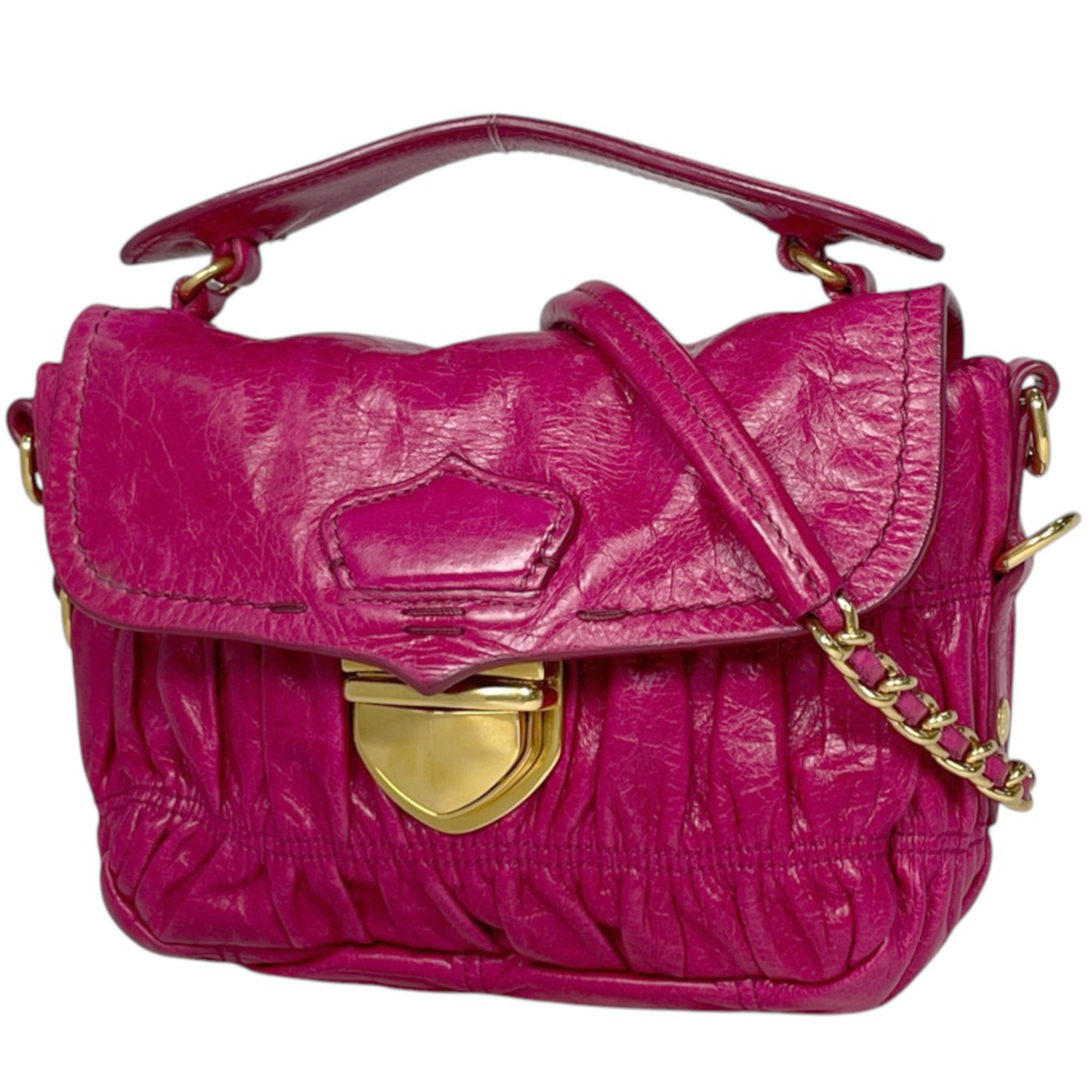 Prada Pink Leather Handbag (Pre-Owned)