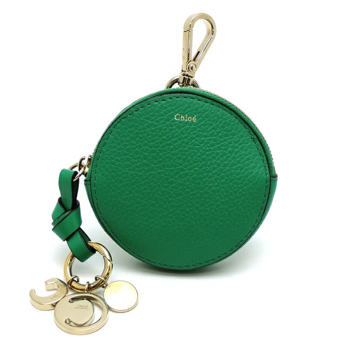 Chloé Green Leather Coin Purse/Coin Case (Pre-Owned)