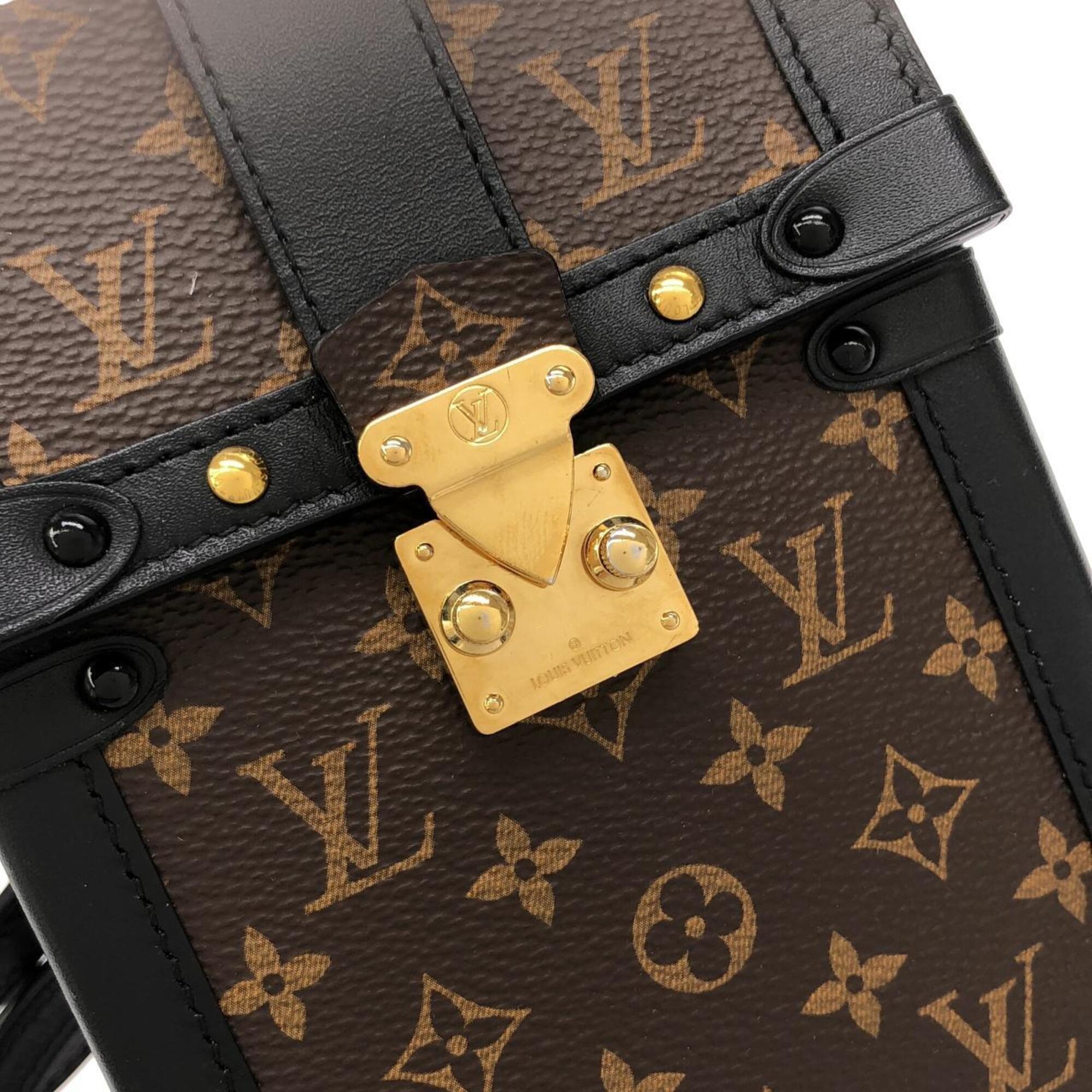 Louis Vuitton Marron Coated Canvas Pochette Shoulder Bag (Pre-Owned)