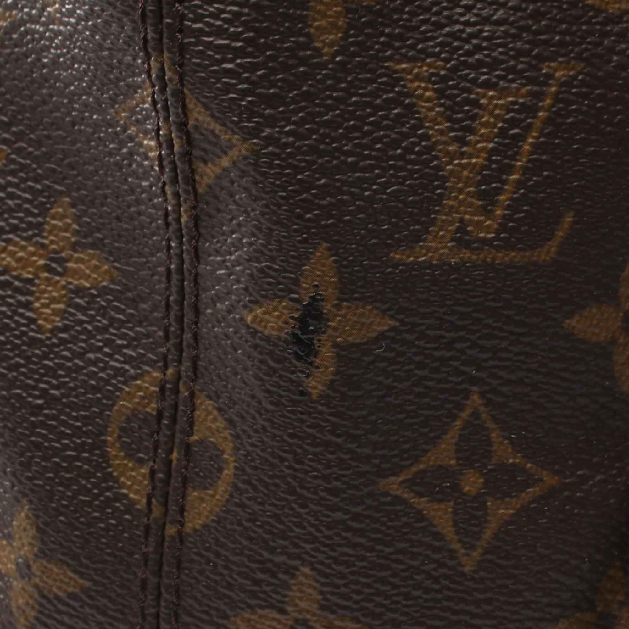 Louis Vuitton Brown Monogram Coated Canvas Handbag Tote Bag (Pre-Owned)