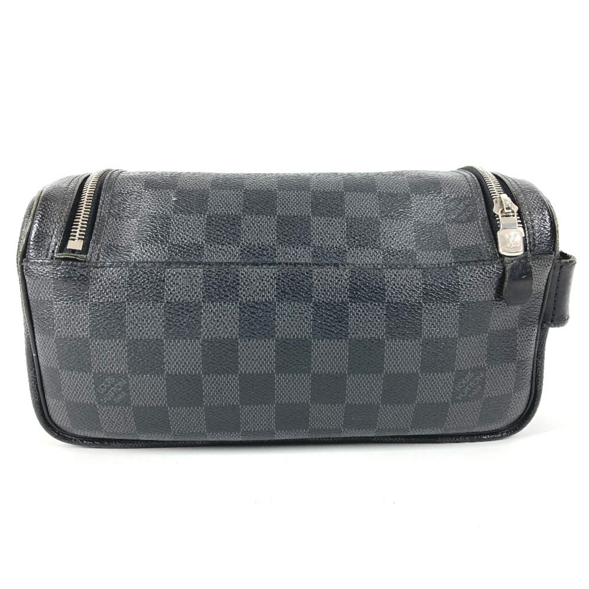 Louis Vuitton Black Damier Graphite Clutch Bag Handbag Pouch (Pre-Owned)