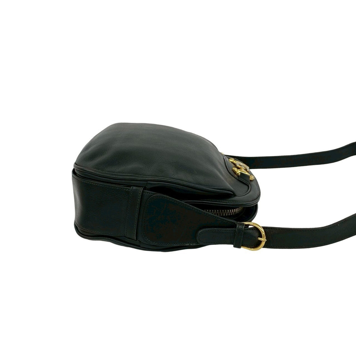 Gucci Black Leather Pochette Shoulder Bag (Pre-Owned)