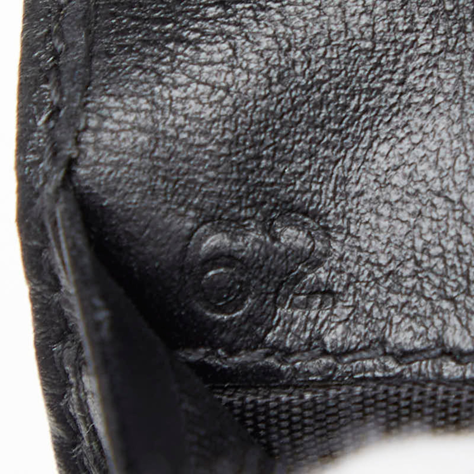 Prada Black Saffiano Triangle Leather Wallet (Bi-Fold) (Pre-Owned)