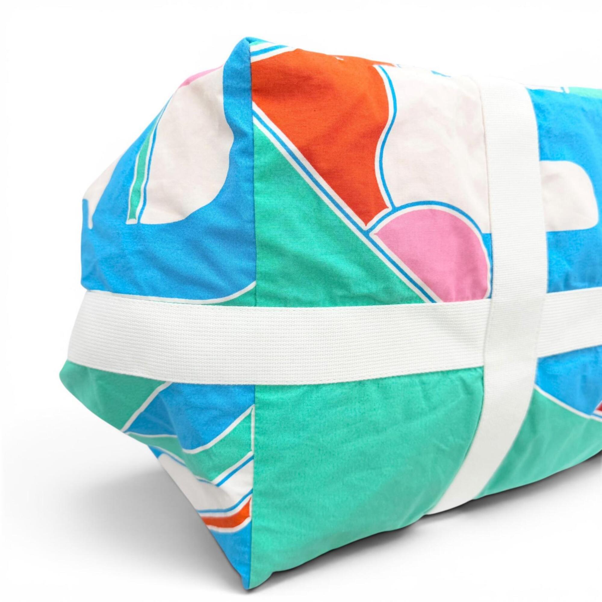 Hermes Multi-Color Cotton Beach Bag Tote Bag (Pre-Owned)