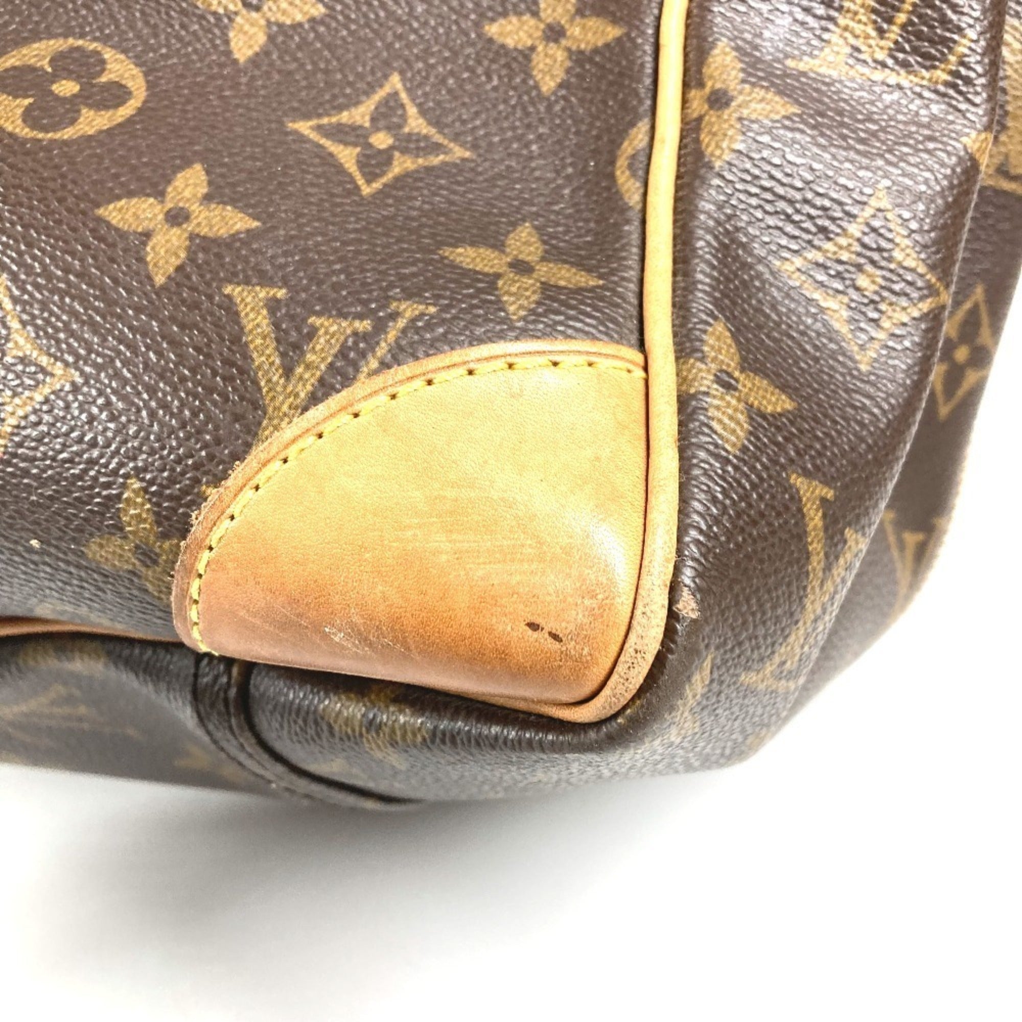 Louis Vuitton Brown Monogram Boston Bag Handbag (Pre-Owned)