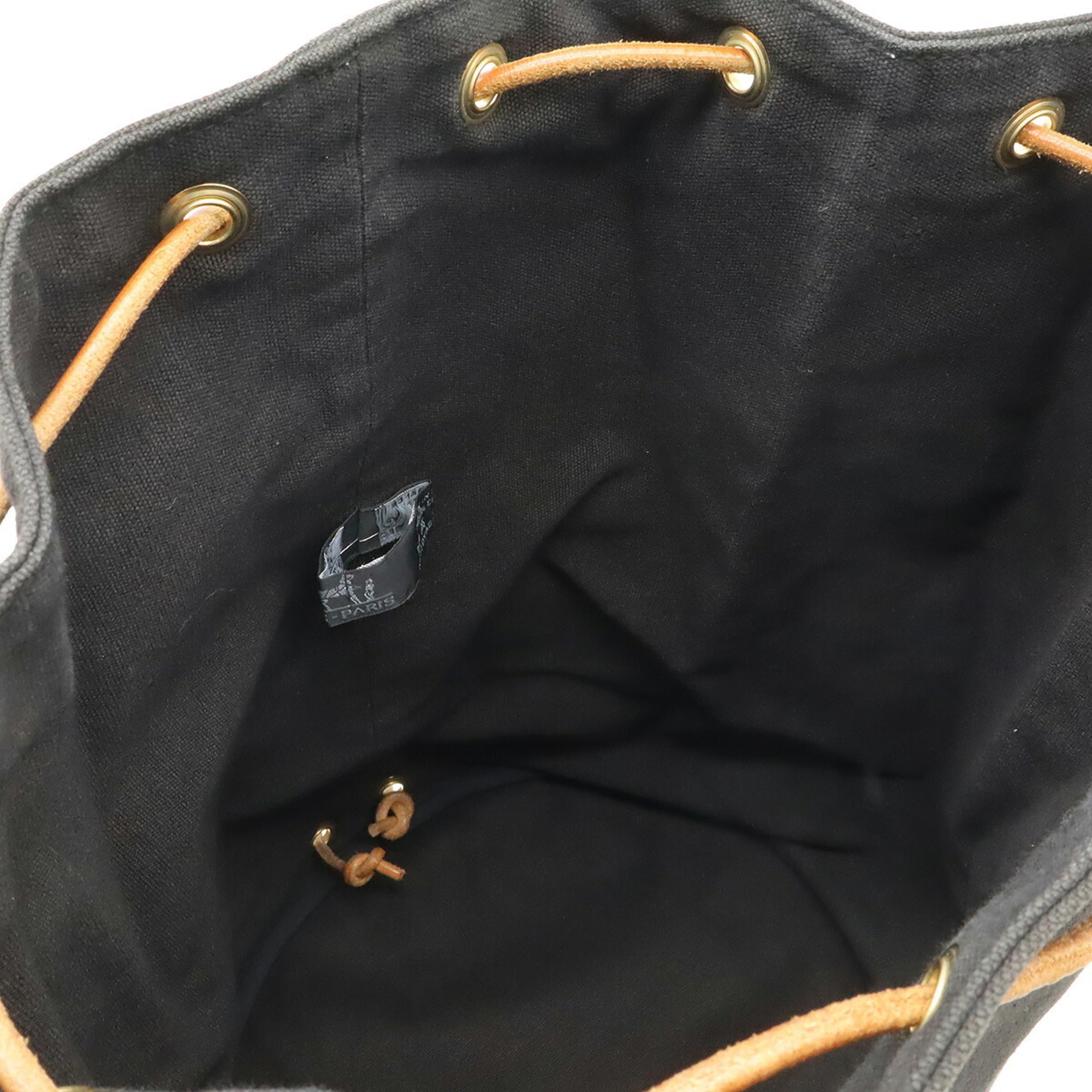 Hermes Black Canvas Shoulder Bag (Pre-Owned)
