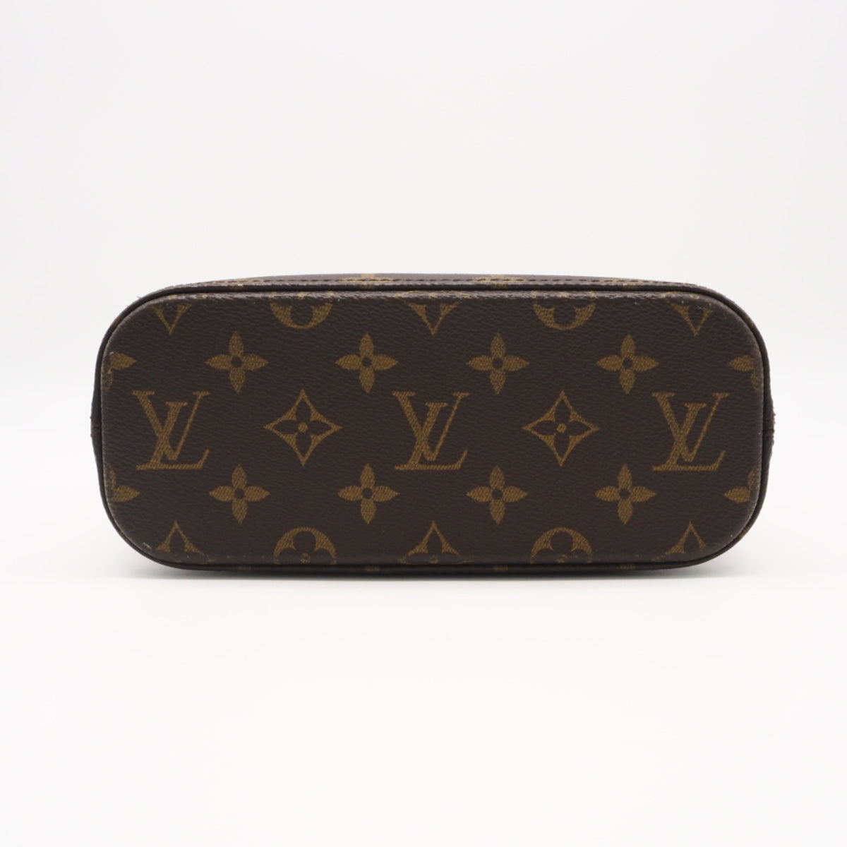 Louis Vuitton Monogram Beige Brown Coated Canvas Leather Handbag (Pre-Owned)