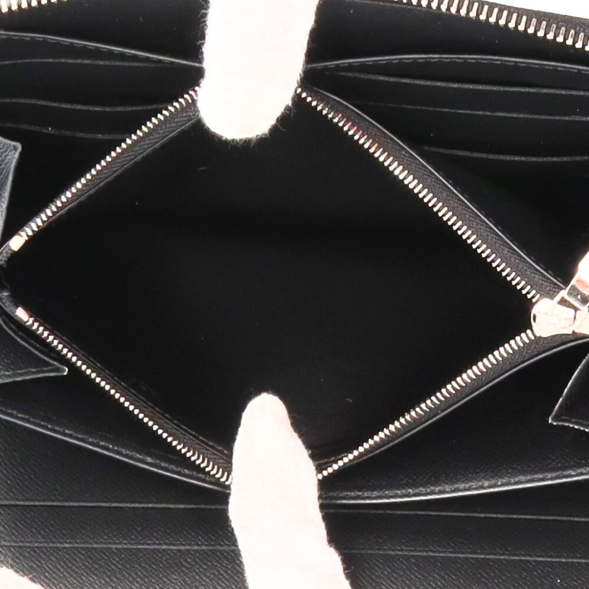 Louis Vuitton Black Or Taiga Leather Coin Purse/Coin Case (Pre-Owned)
