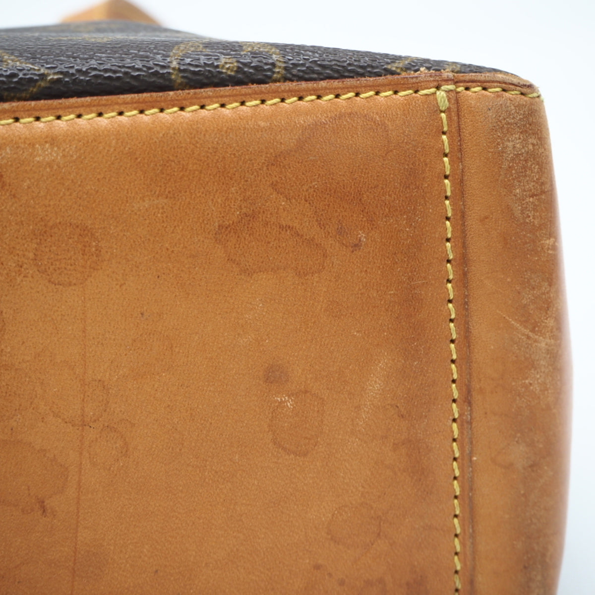 Louis Vuitton Monogram Brown Coated Canvas Leather Handbag (Pre-Owned)
