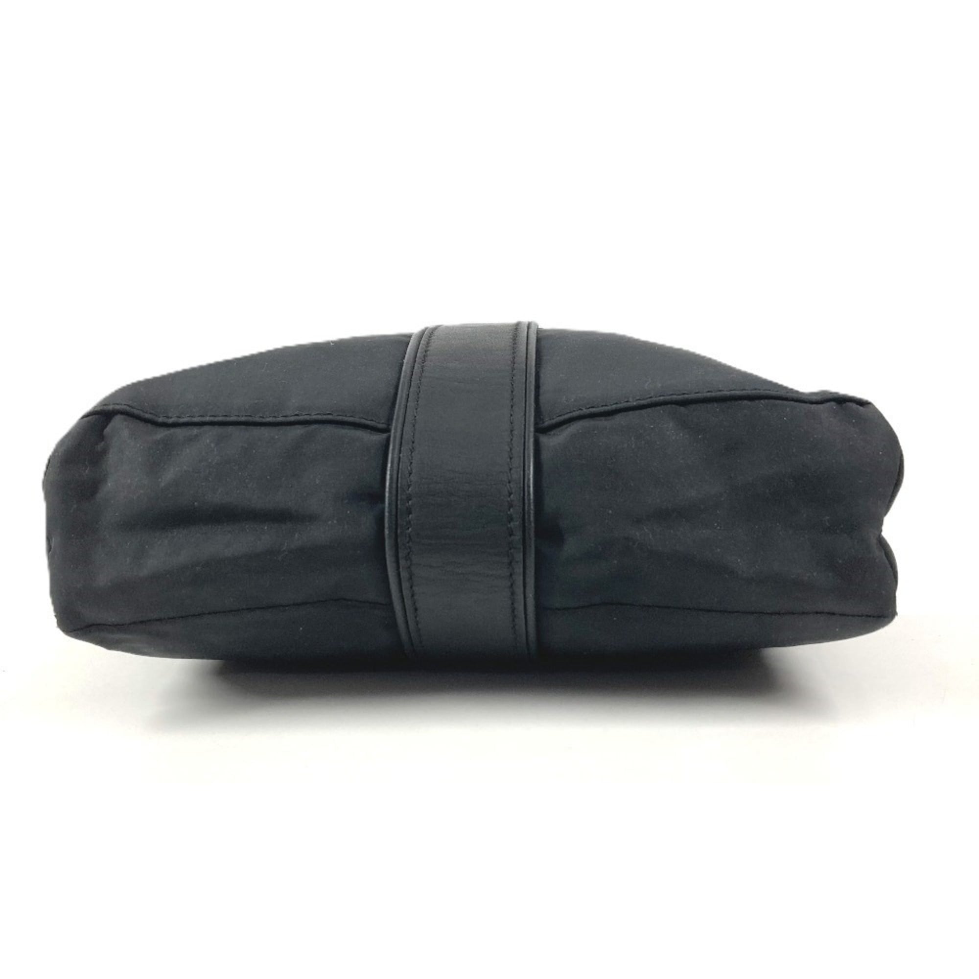 Hermes Black Nylon Pochette Shoulder Bag (Pre-Owned)