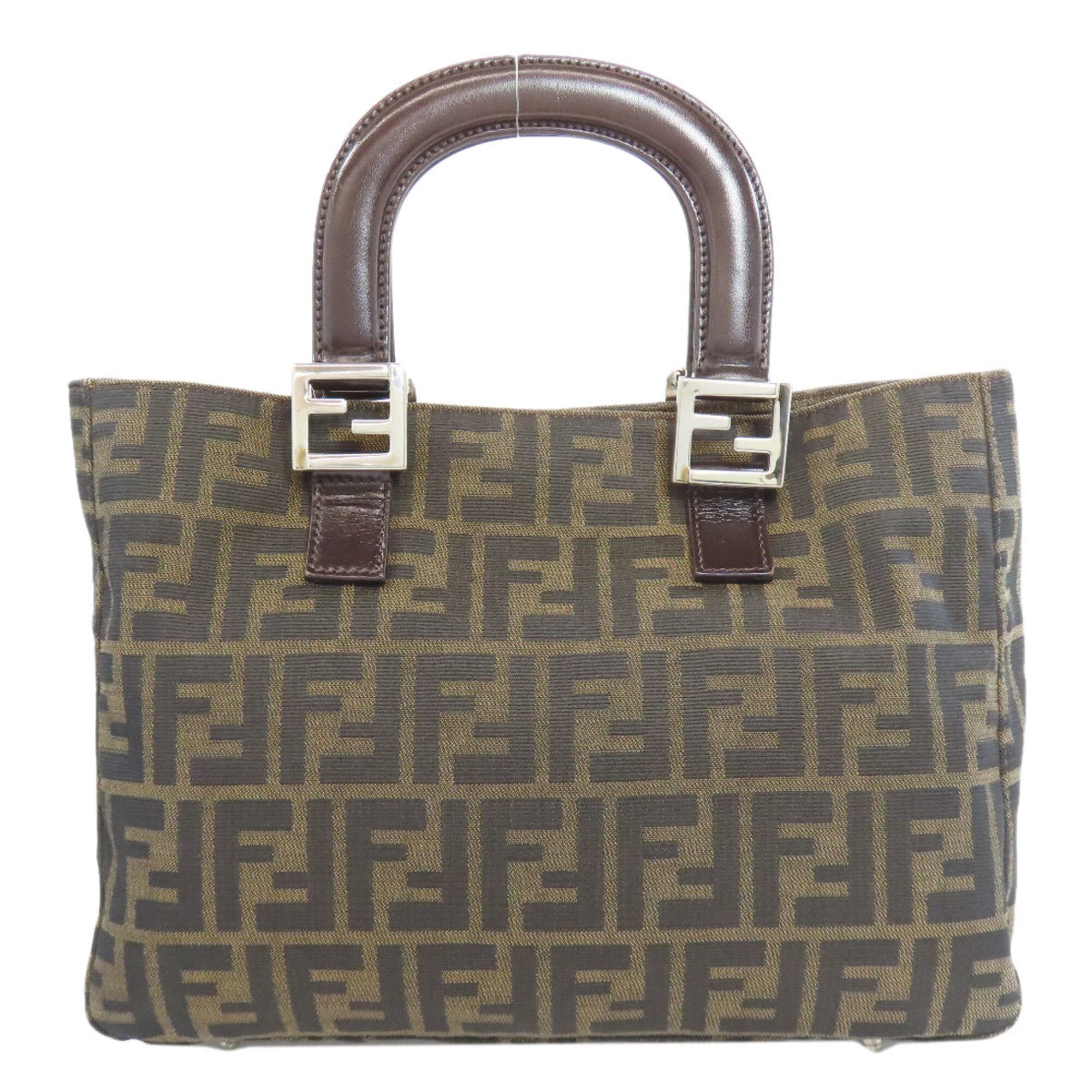 Fendi Brown Canvas Tote Bag (Pre-Owned)