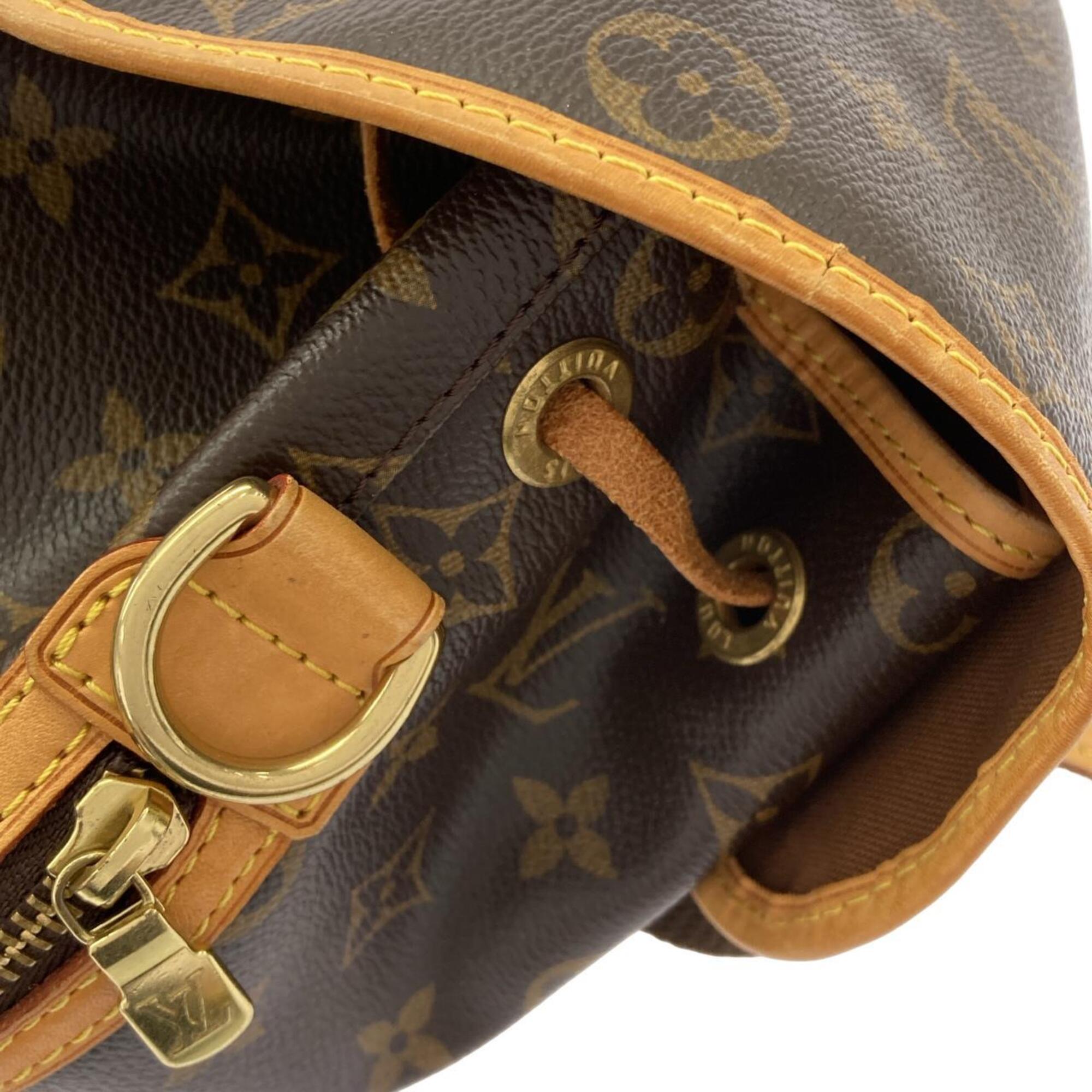 Louis Vuitton Marron Coated Canvas Backpack (Pre-Owned)