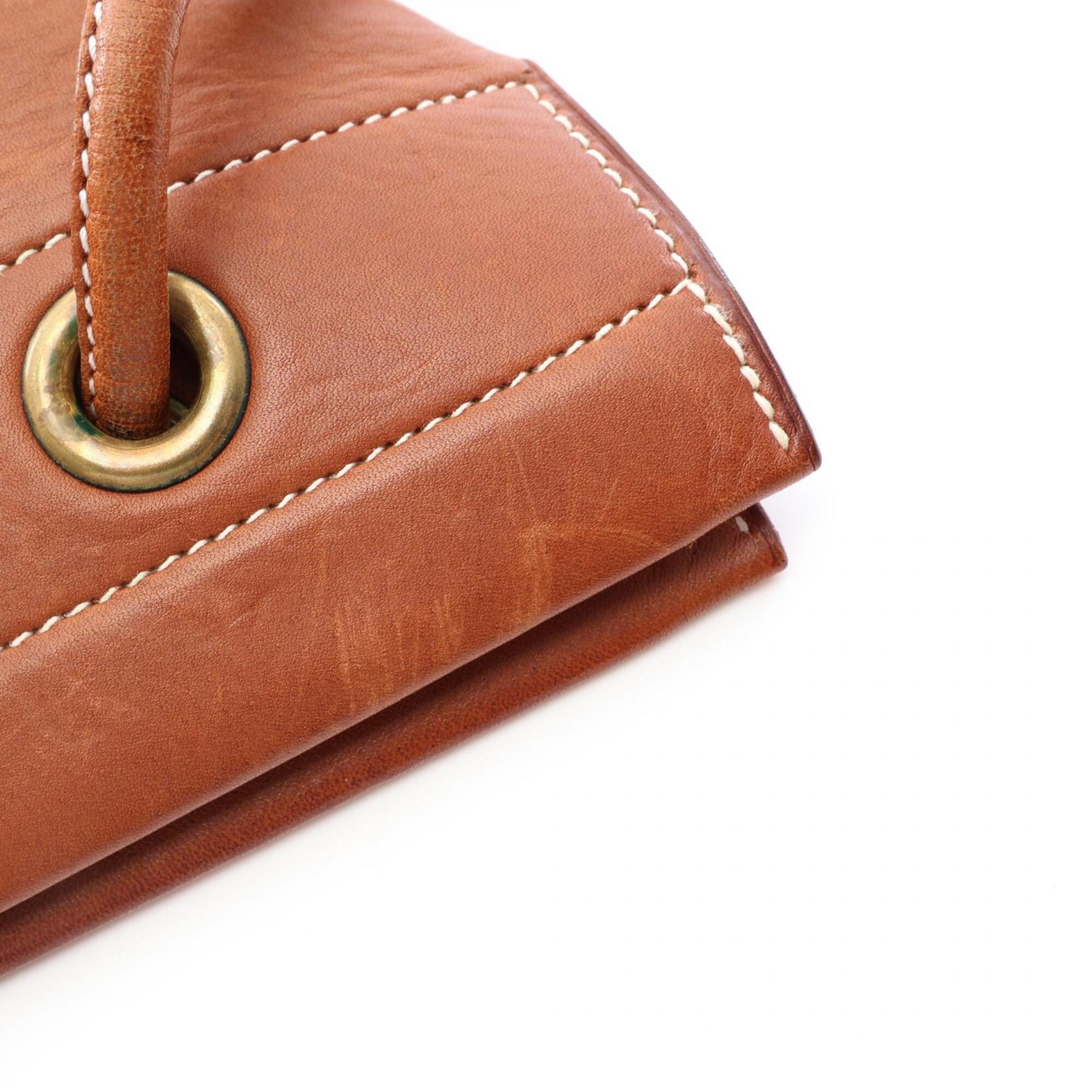 Hermes Brown Fauve Barenia Leather Handbag Shoulder Bag (Pre-Owned)