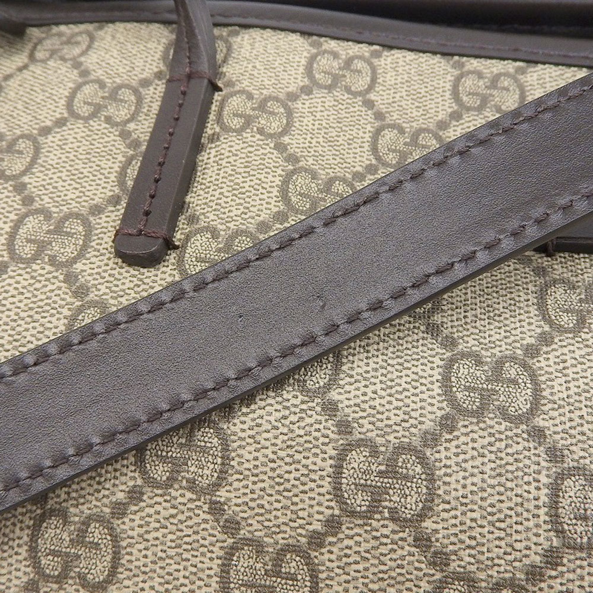Gucci Beige Brown Pvc Tote Bag (Pre-Owned)