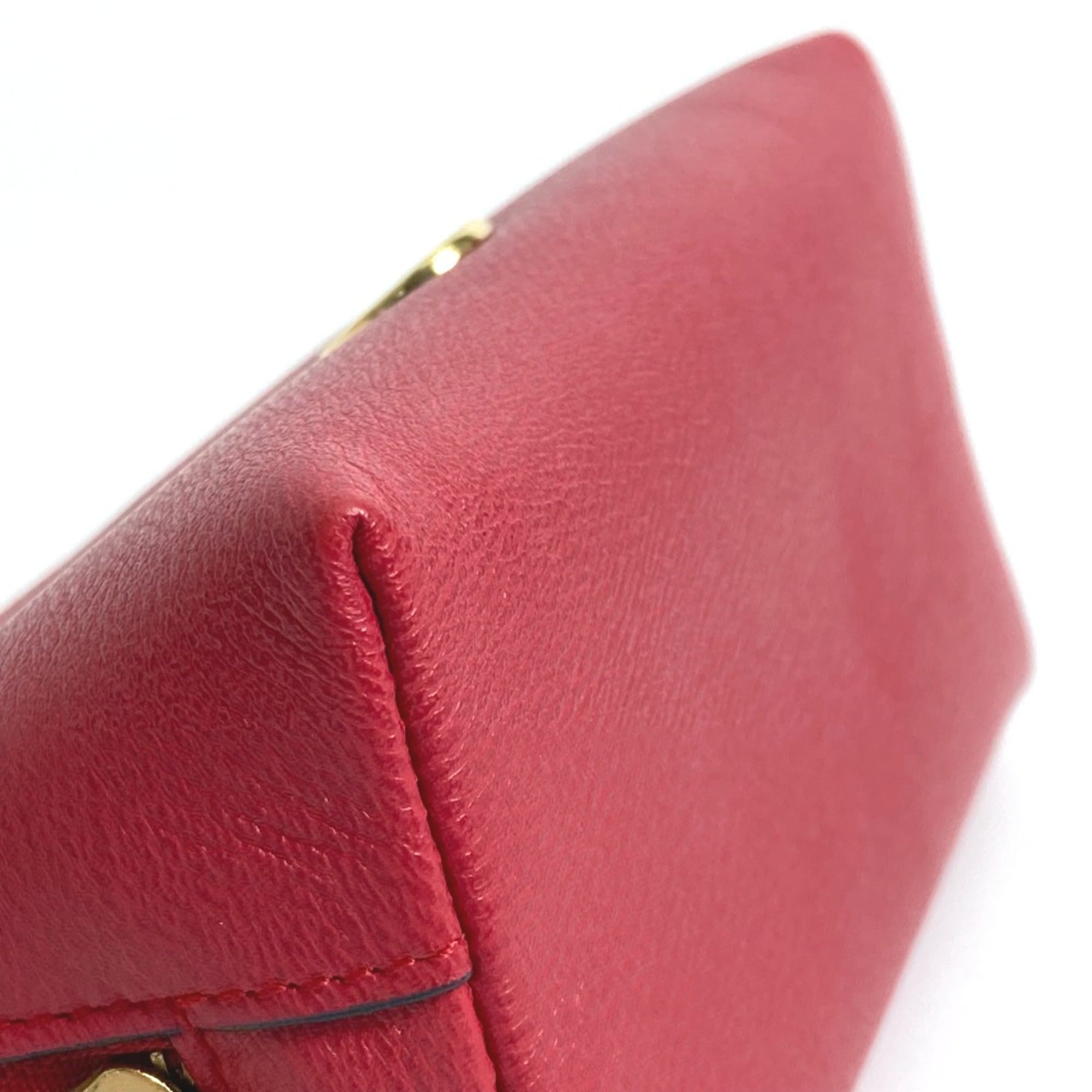 Loewe Red Leather Pouch (Pre-Owned)